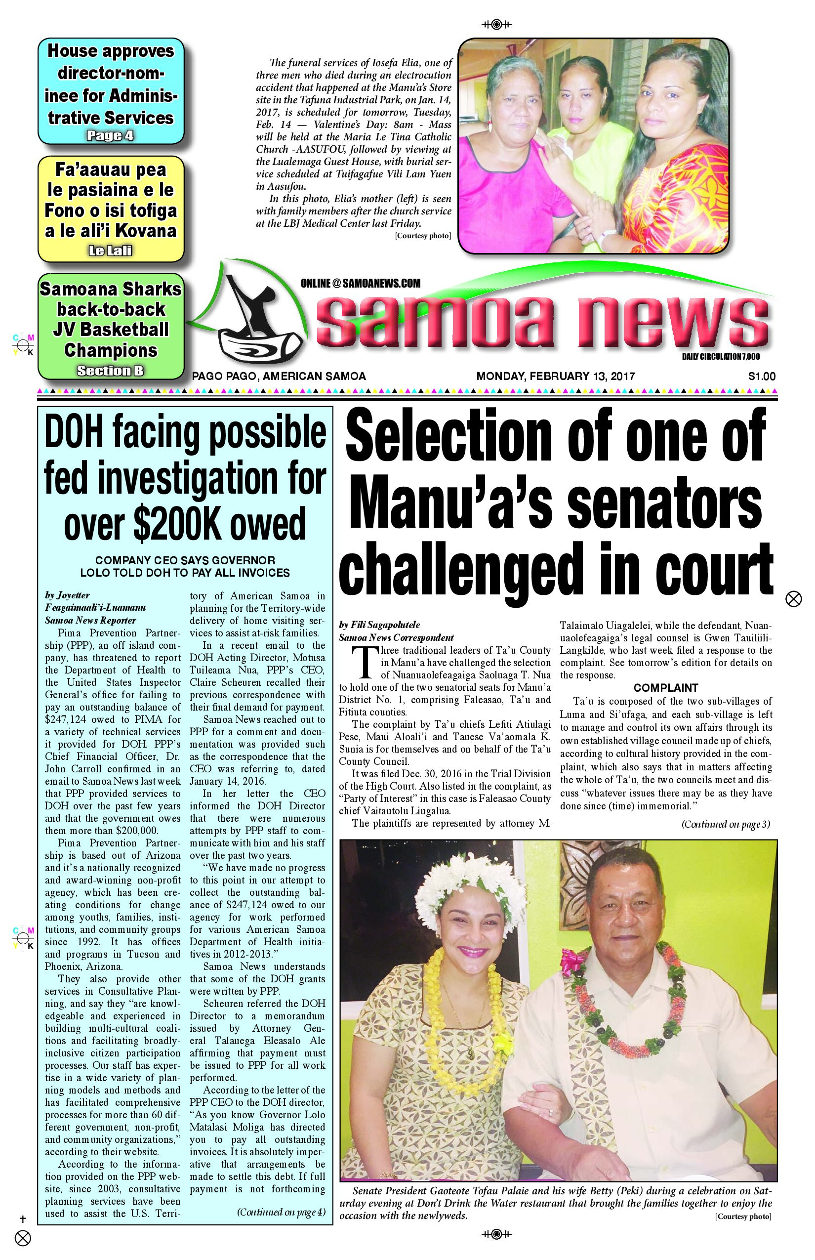 SN News Monday, Feb. 13, 2017