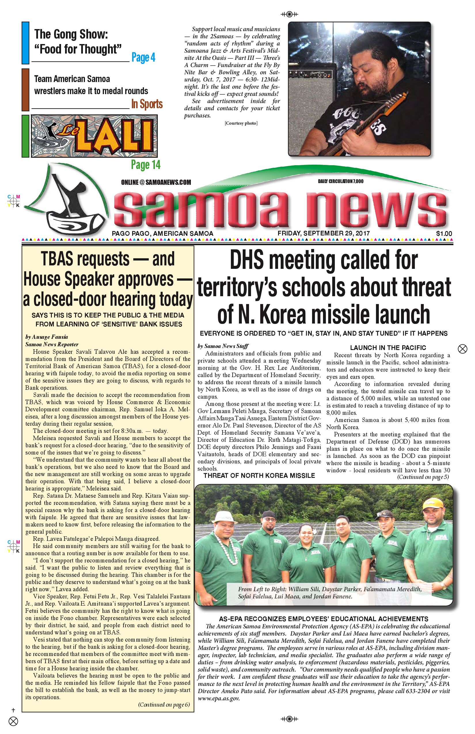 SN News Friday, Sept. 29, 2017