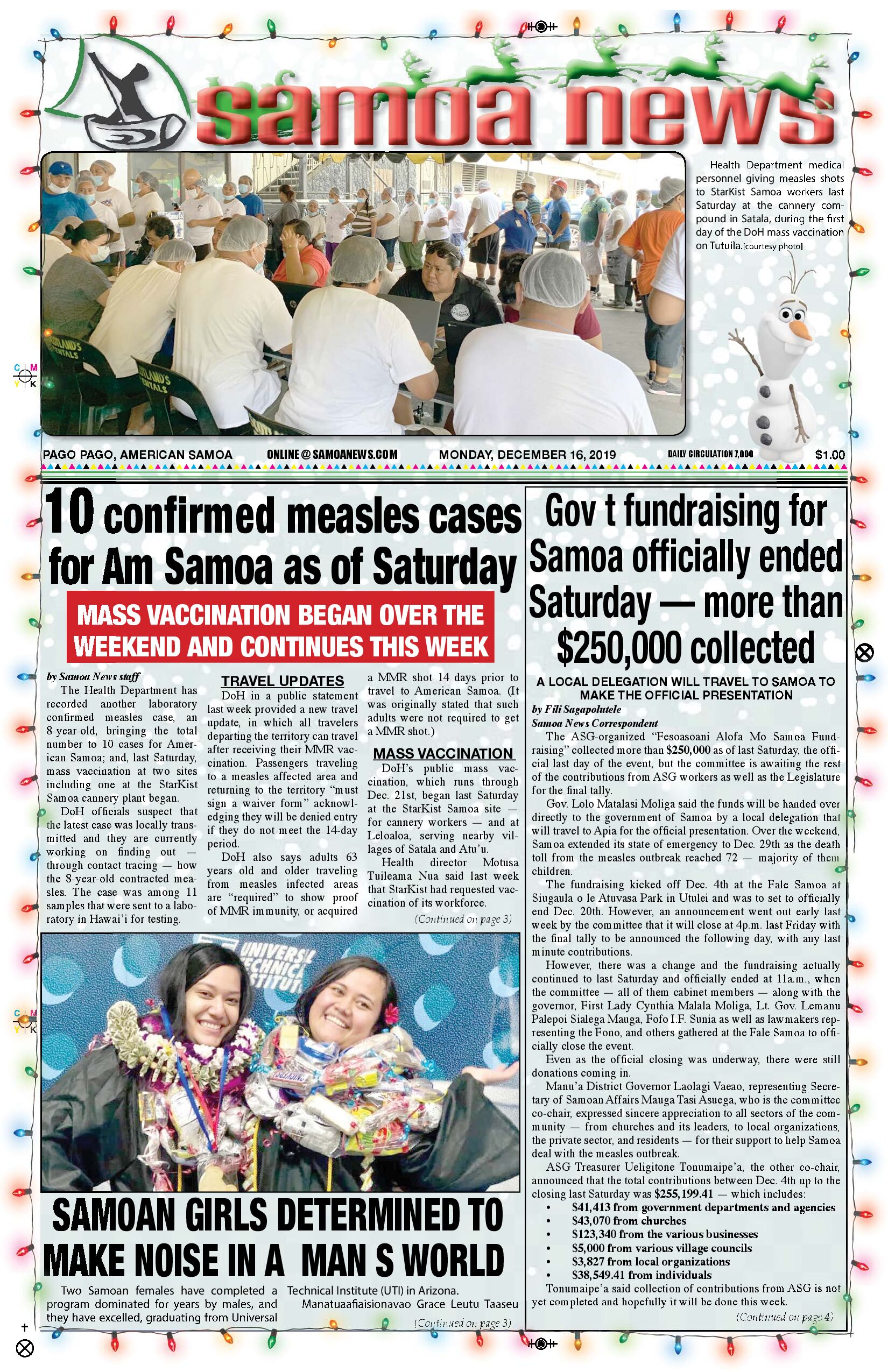 SN News Monday, December 16, 2019