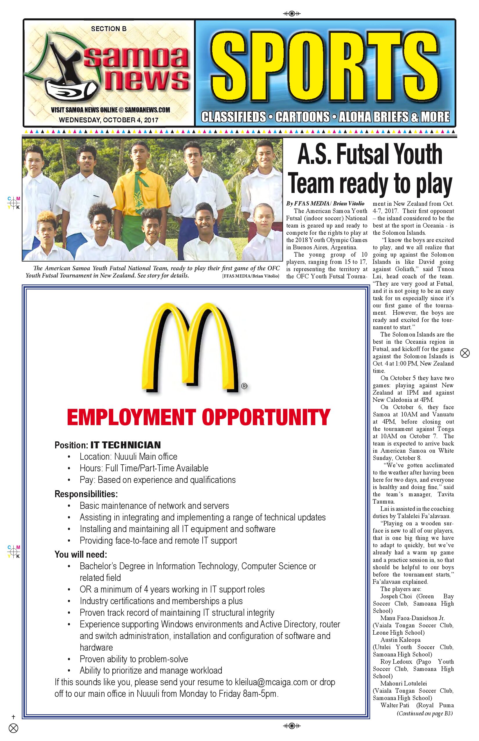 SN Sports Wednesday Oct. 04, 2017