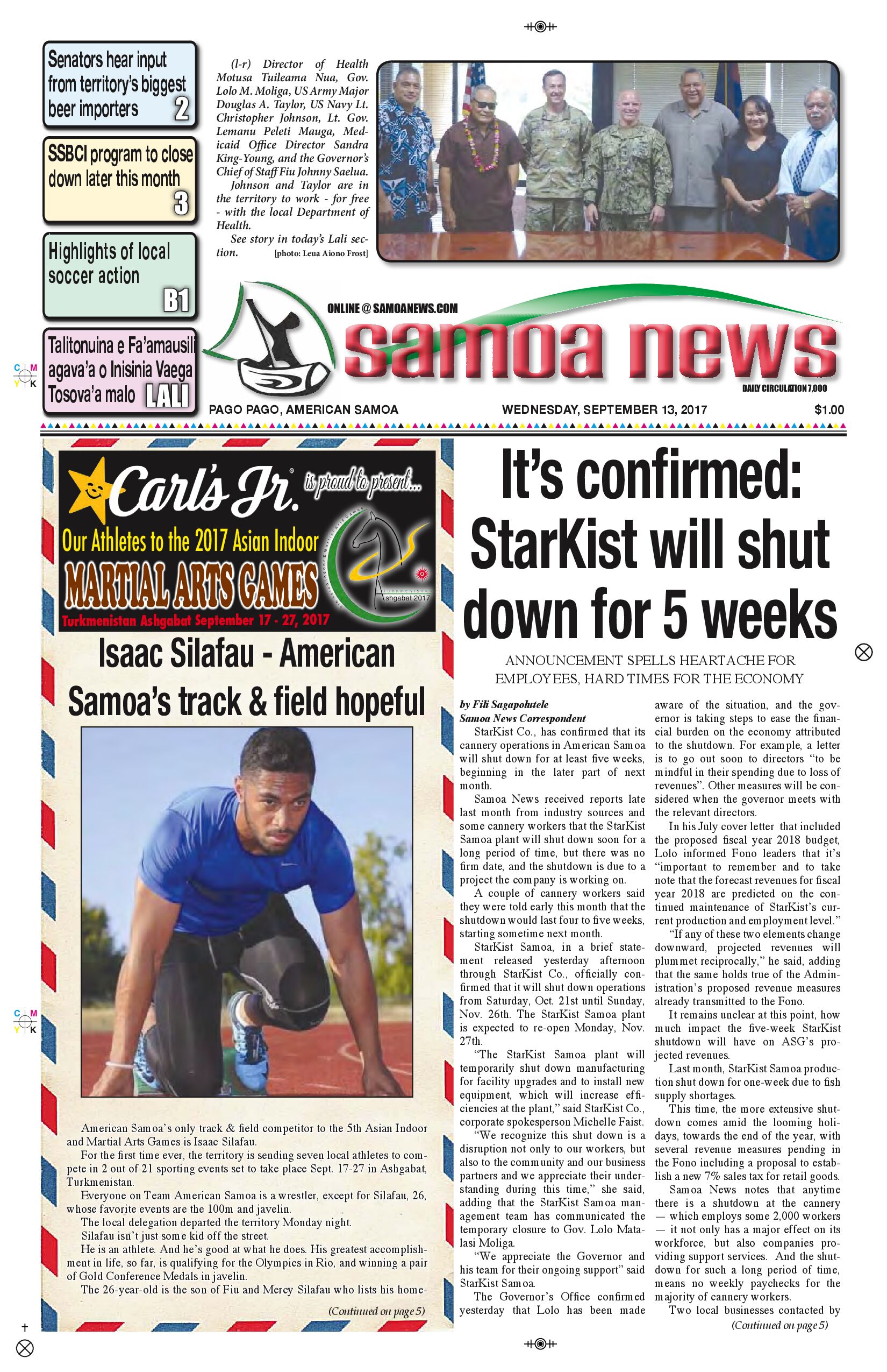 SN News Wednesday Sept. 13, 2017