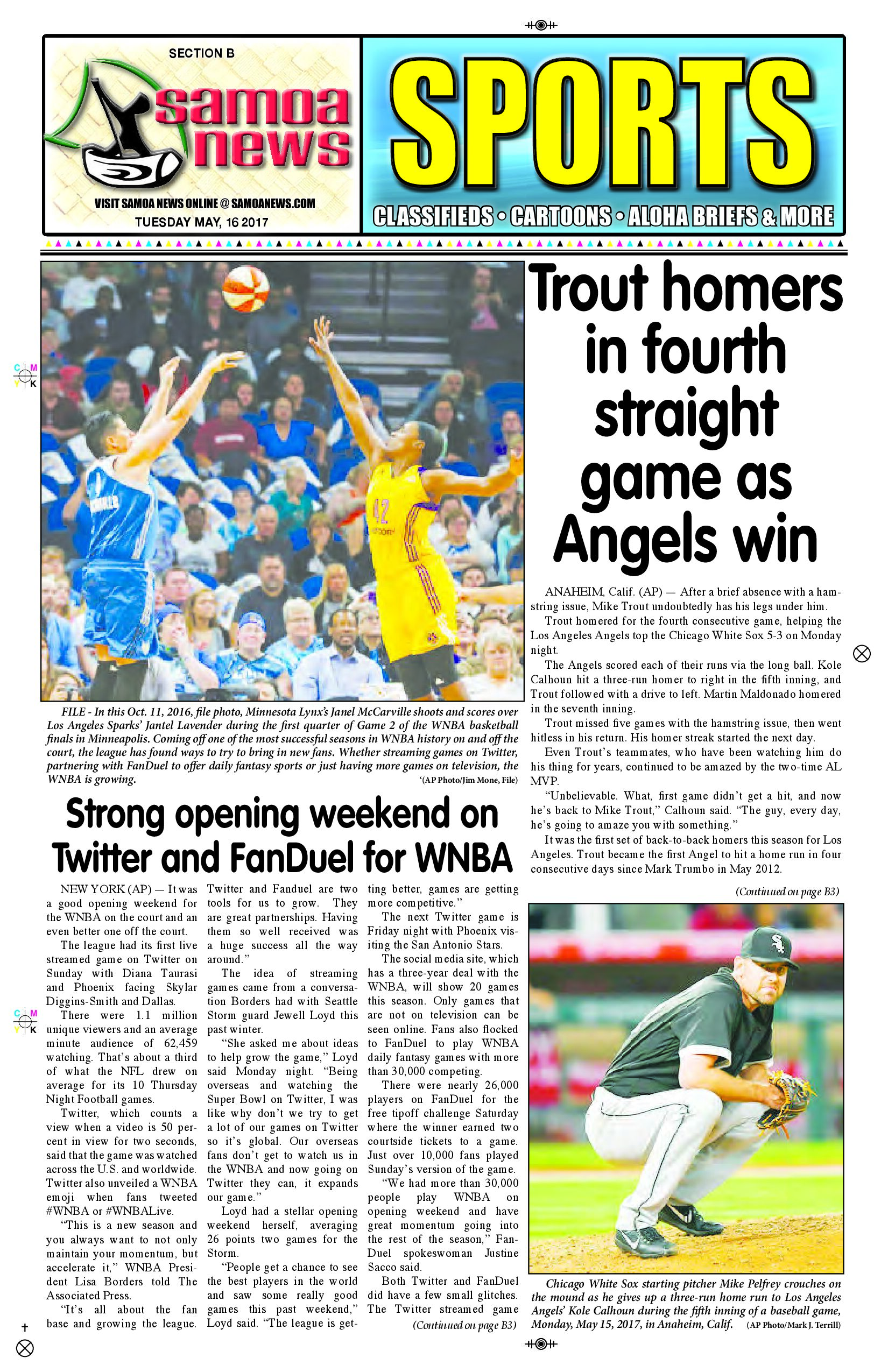 SN Sports Tuesday, May 16, 2017