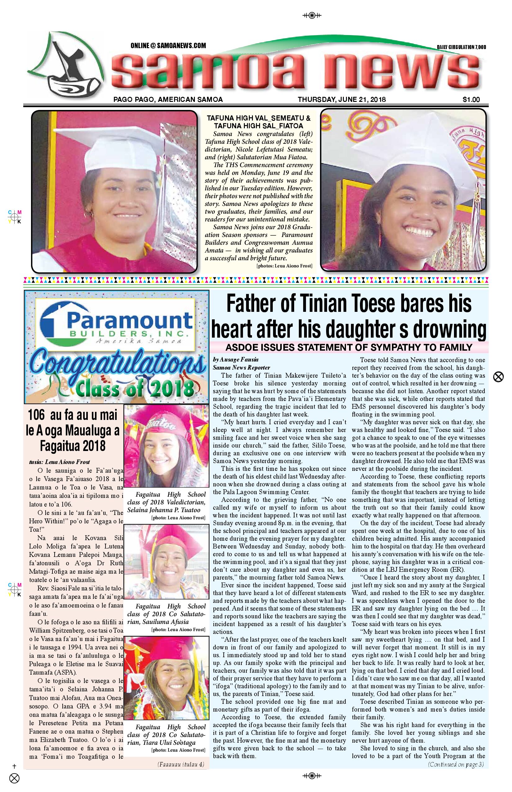 SN News Thursday, June 21, 2018