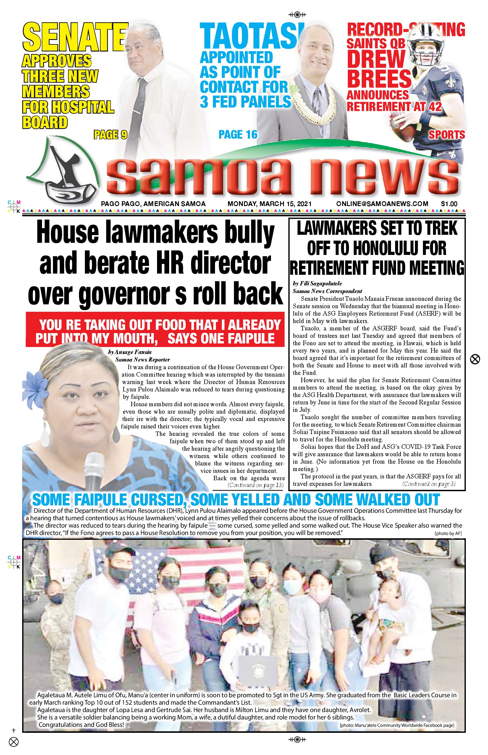 SN News Monday, March 15, 2021