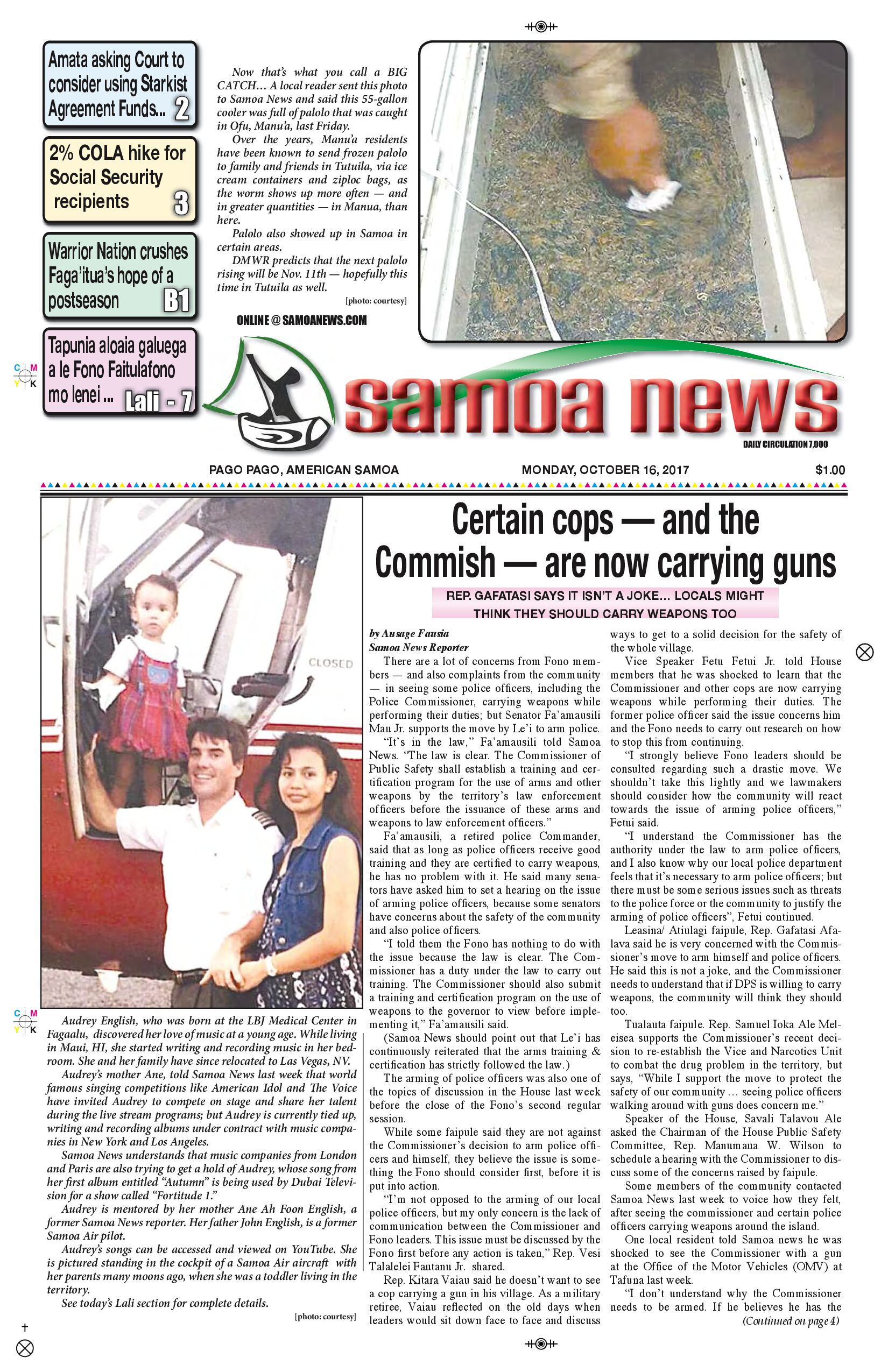 SN News Monday, Oct. 16, 2017