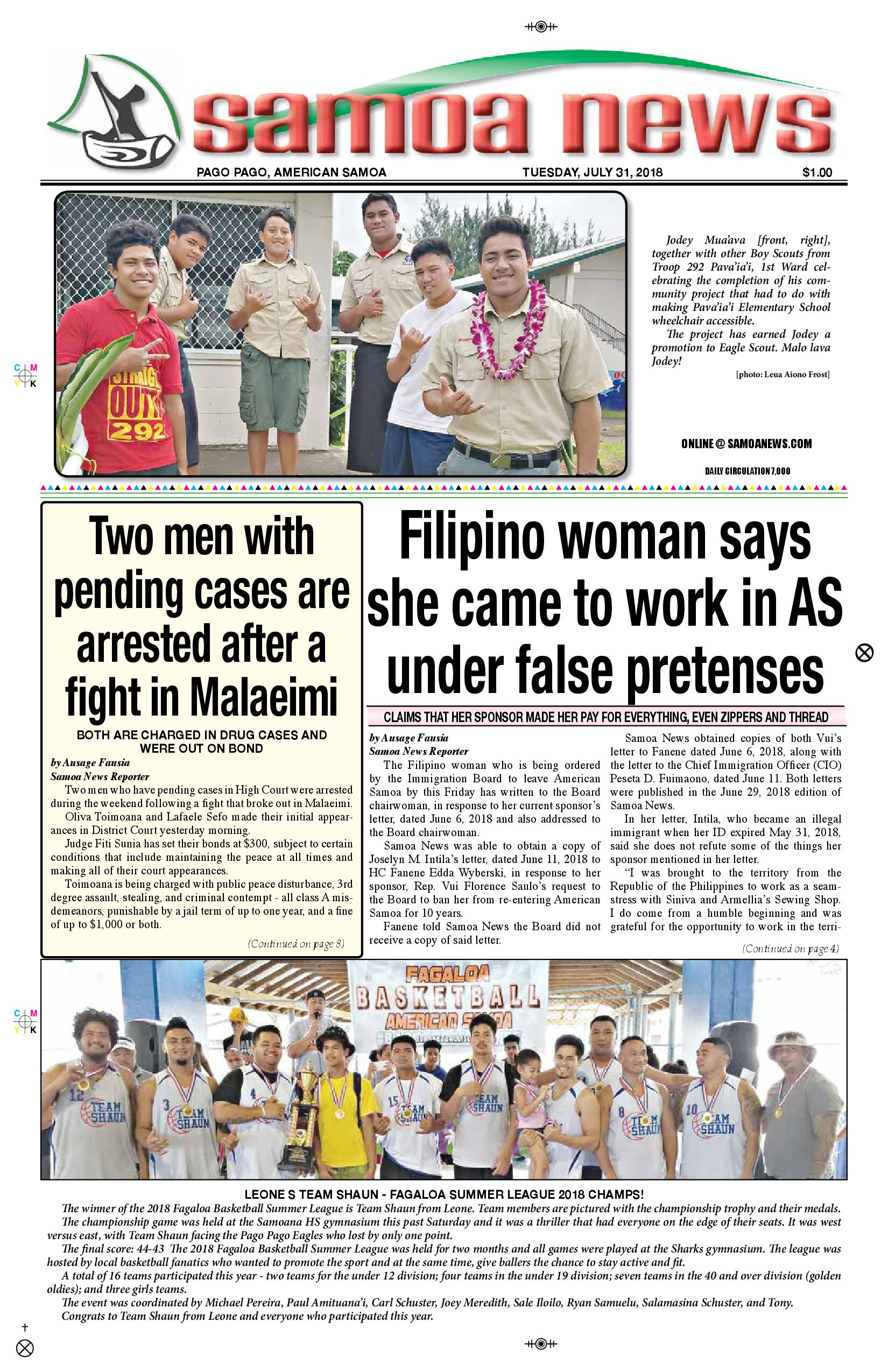 SN News Tuesday, July 31, 2018