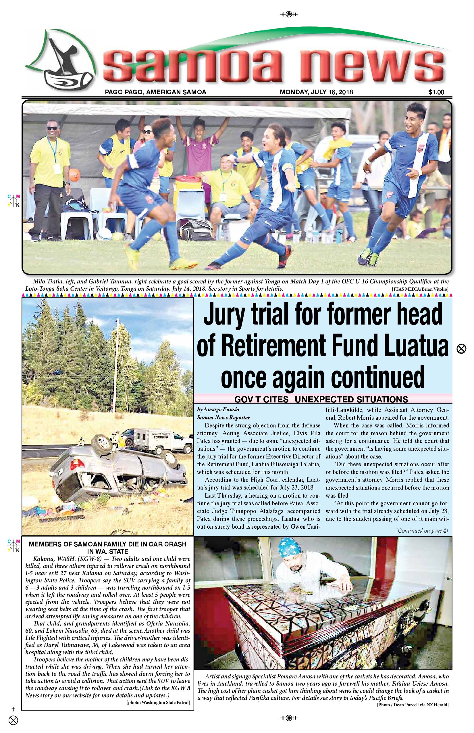 SN News Monday, July 16, 2018