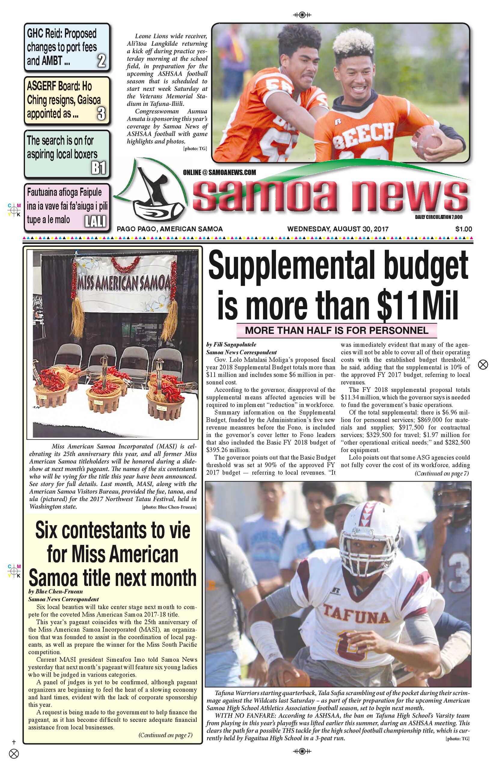 SN News Wednesday Aug. 30, 2017