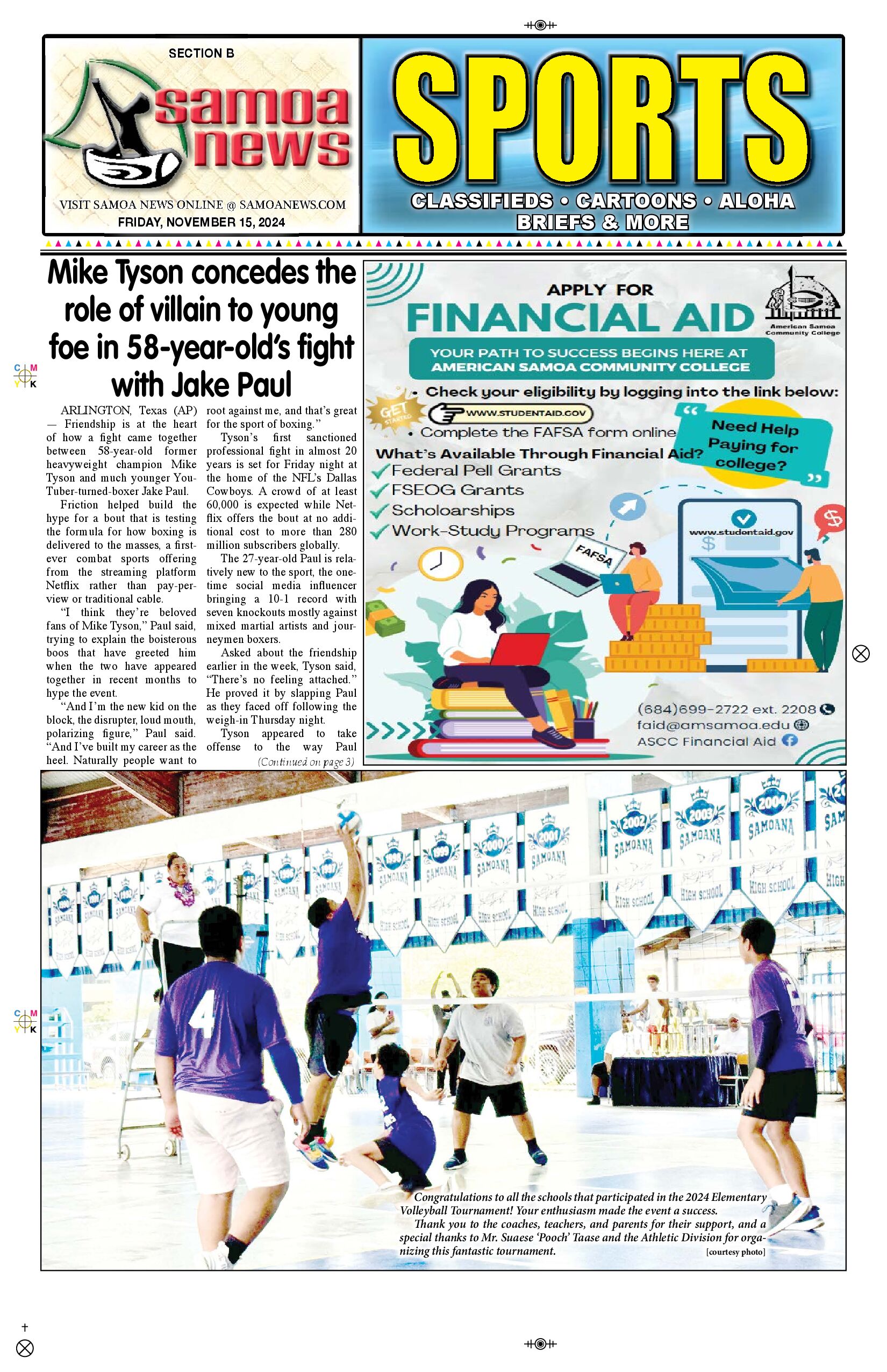 SN Sports Friday, November 15, 2024