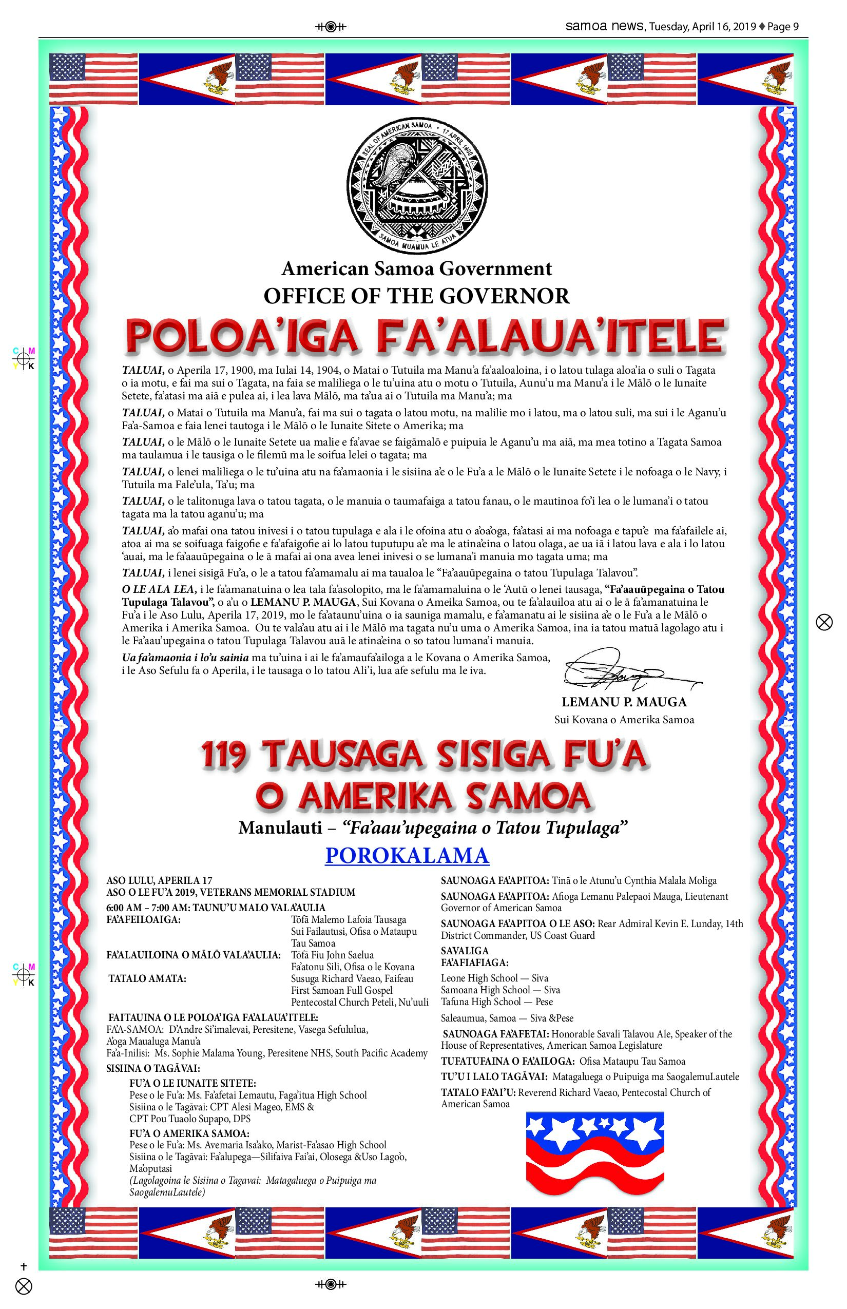 SN News-2 Tuesday, April 16, 2019