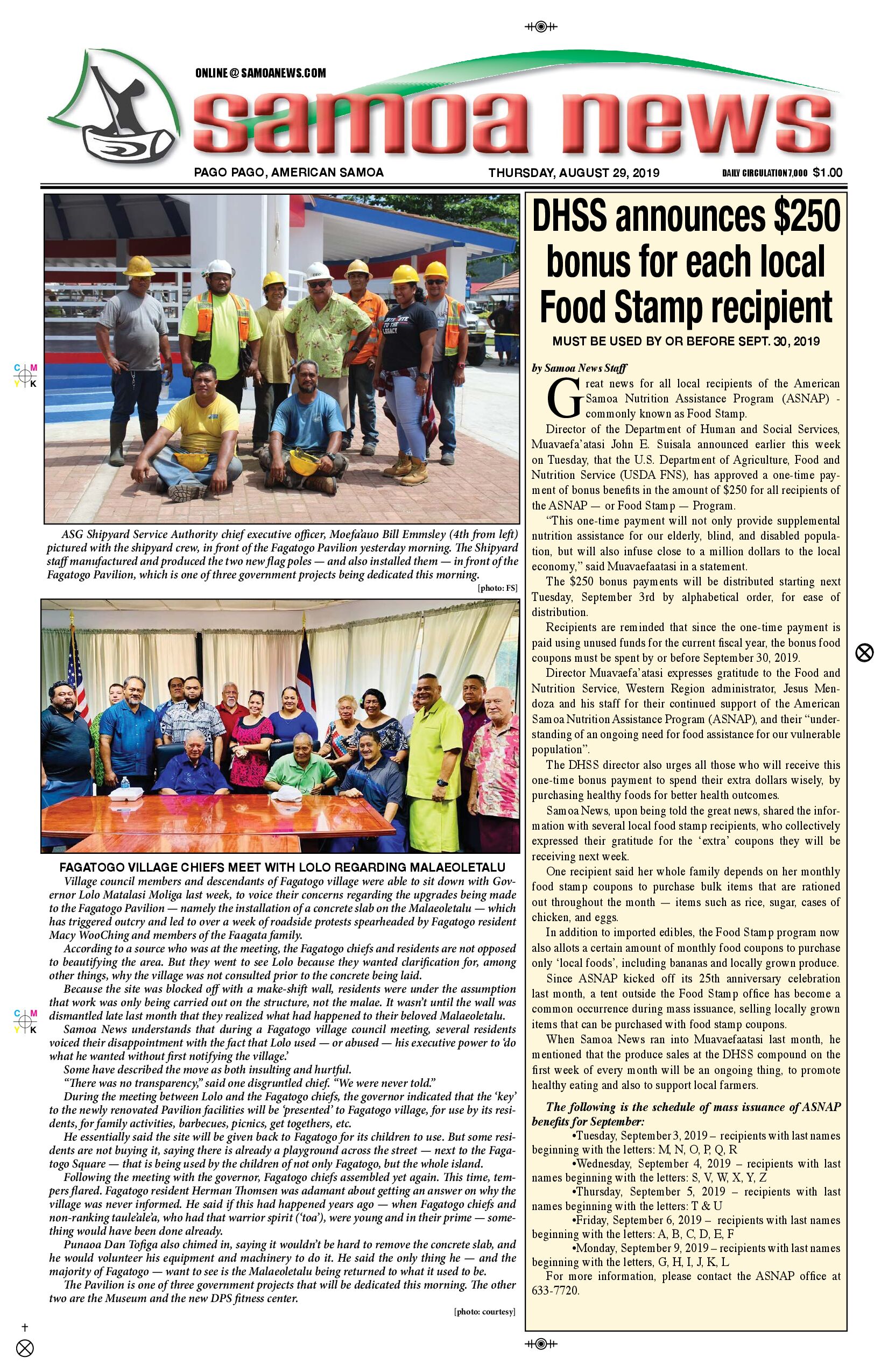 SN News Thursday, August 29, 2019