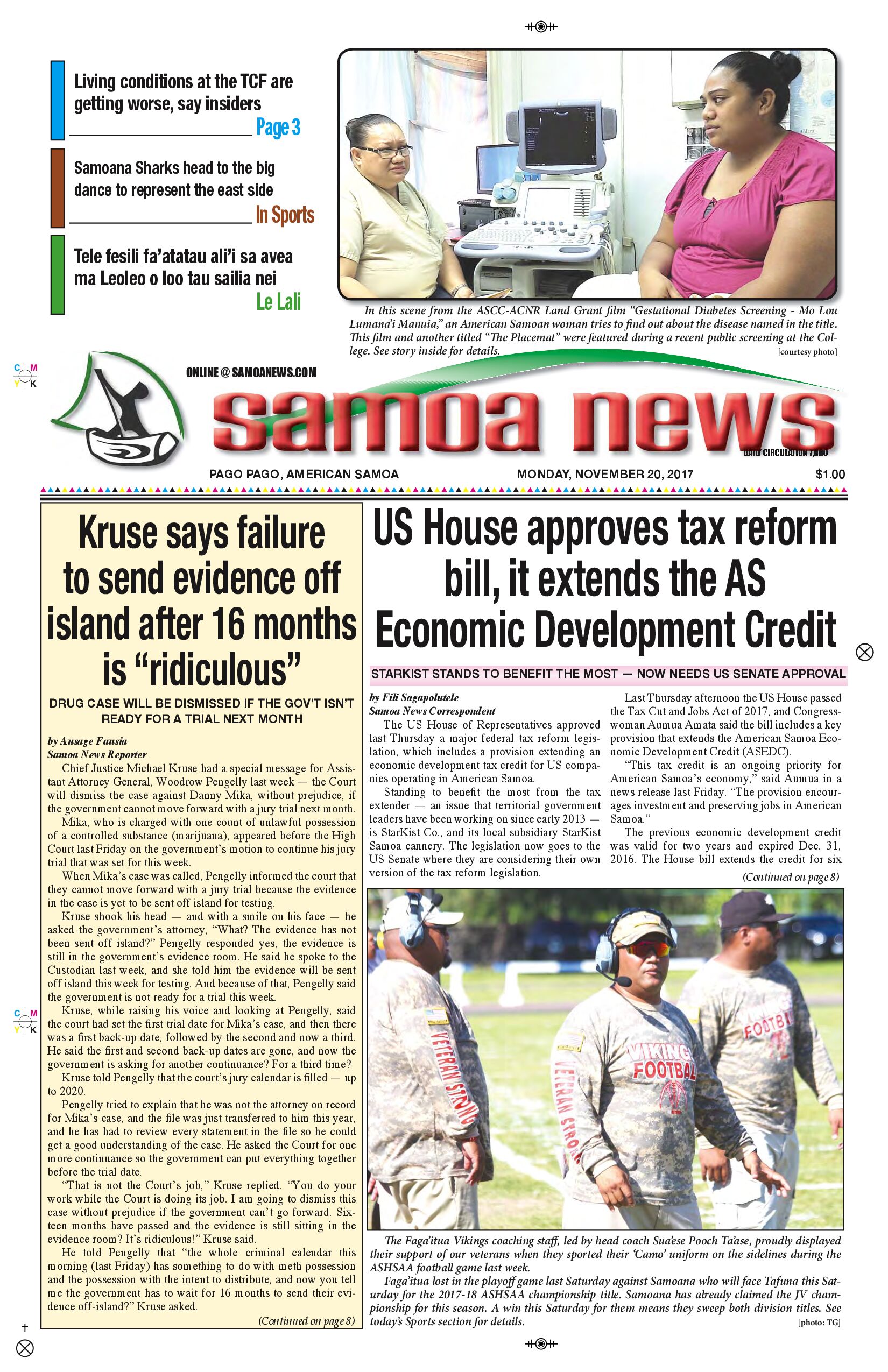 SN News Monday, Nov. 20, 2017