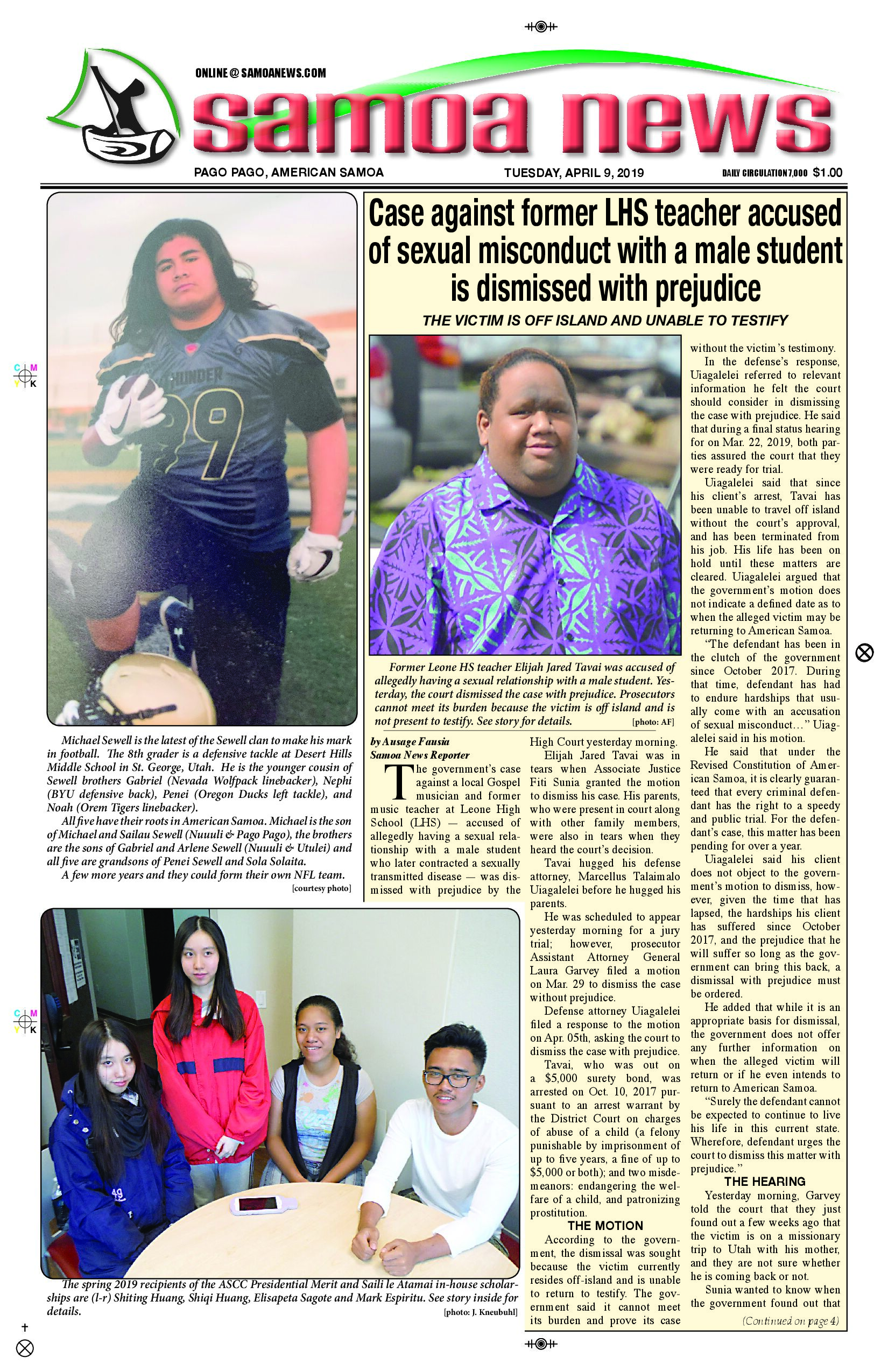 SN News Tuesday, April 09, 2019