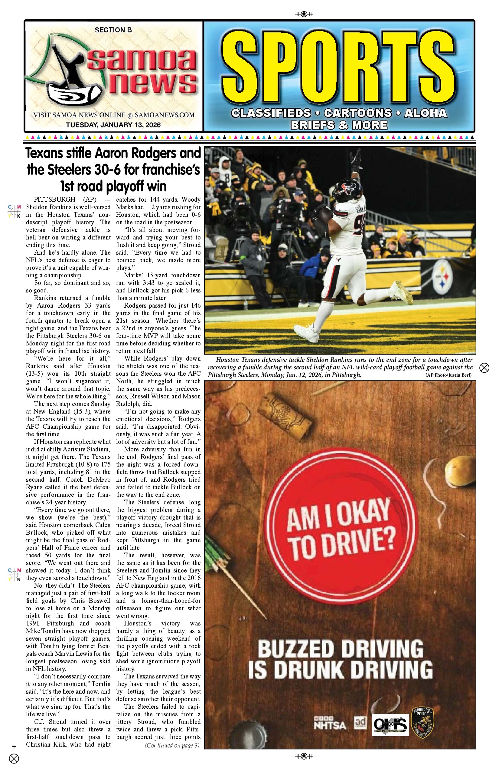 SN News Tuesday, January 13, 2026