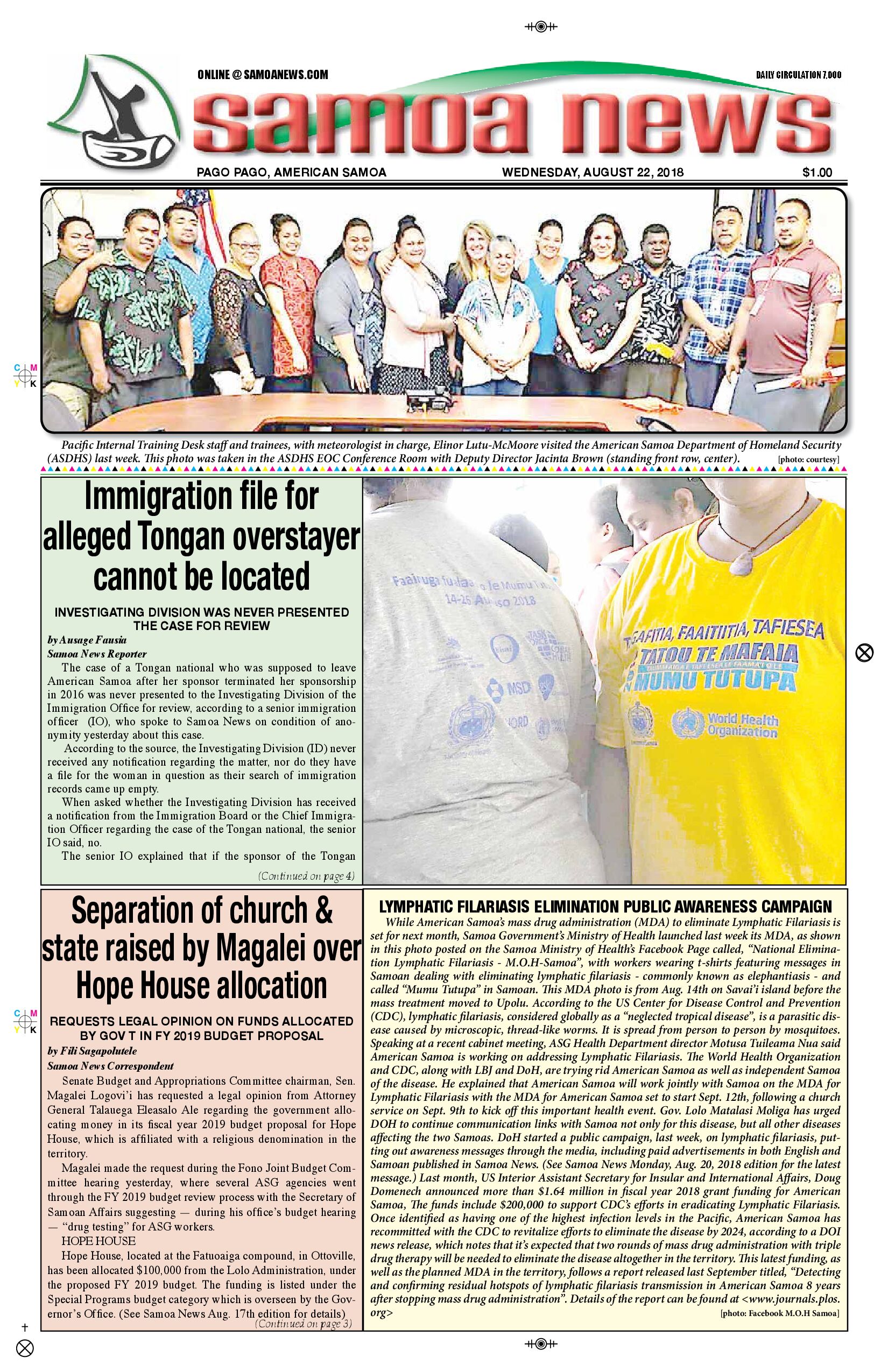 SN News Wednesday, August 22, 2018