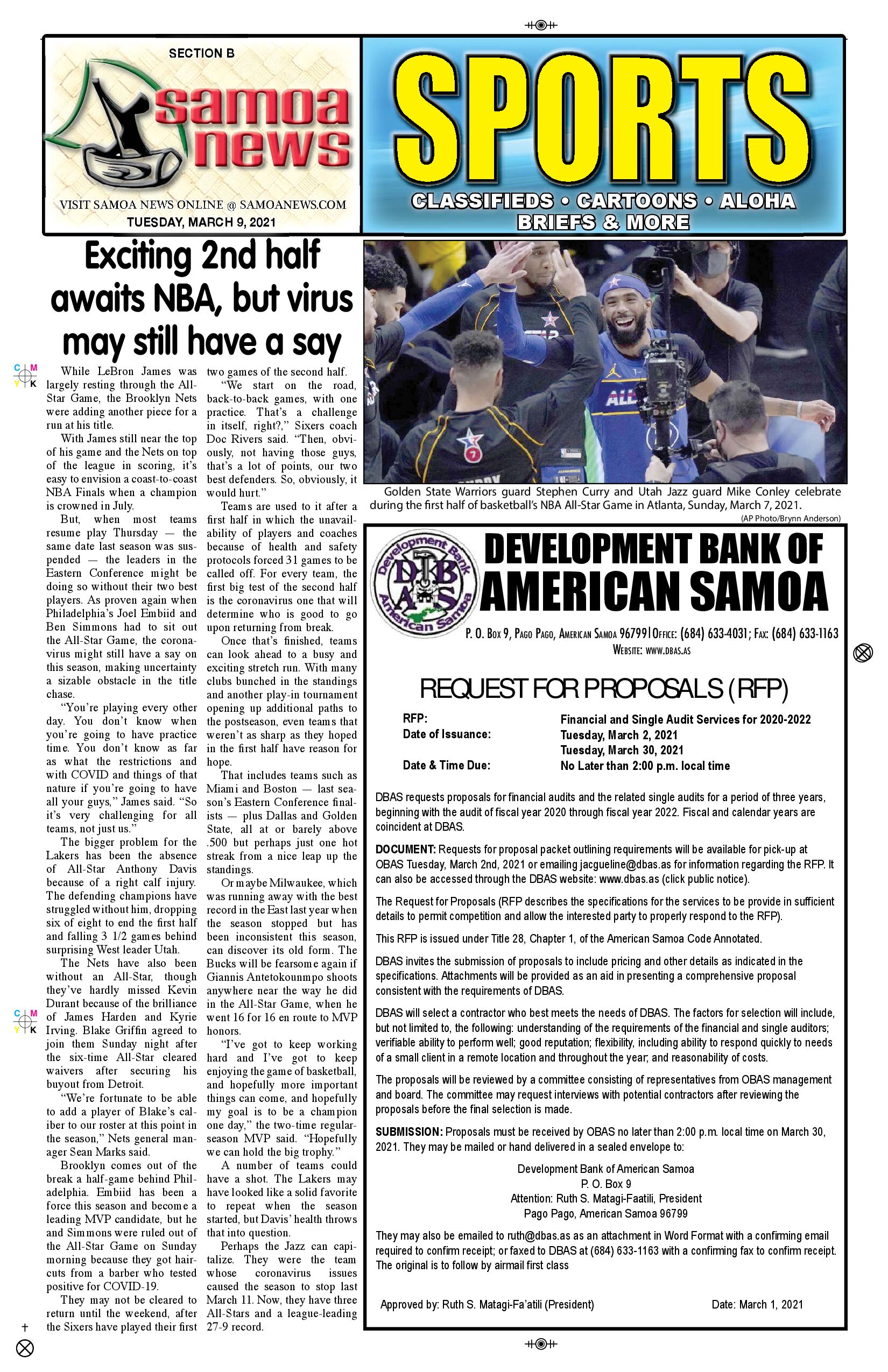 SN Sports Tuesday, March 09, 2021