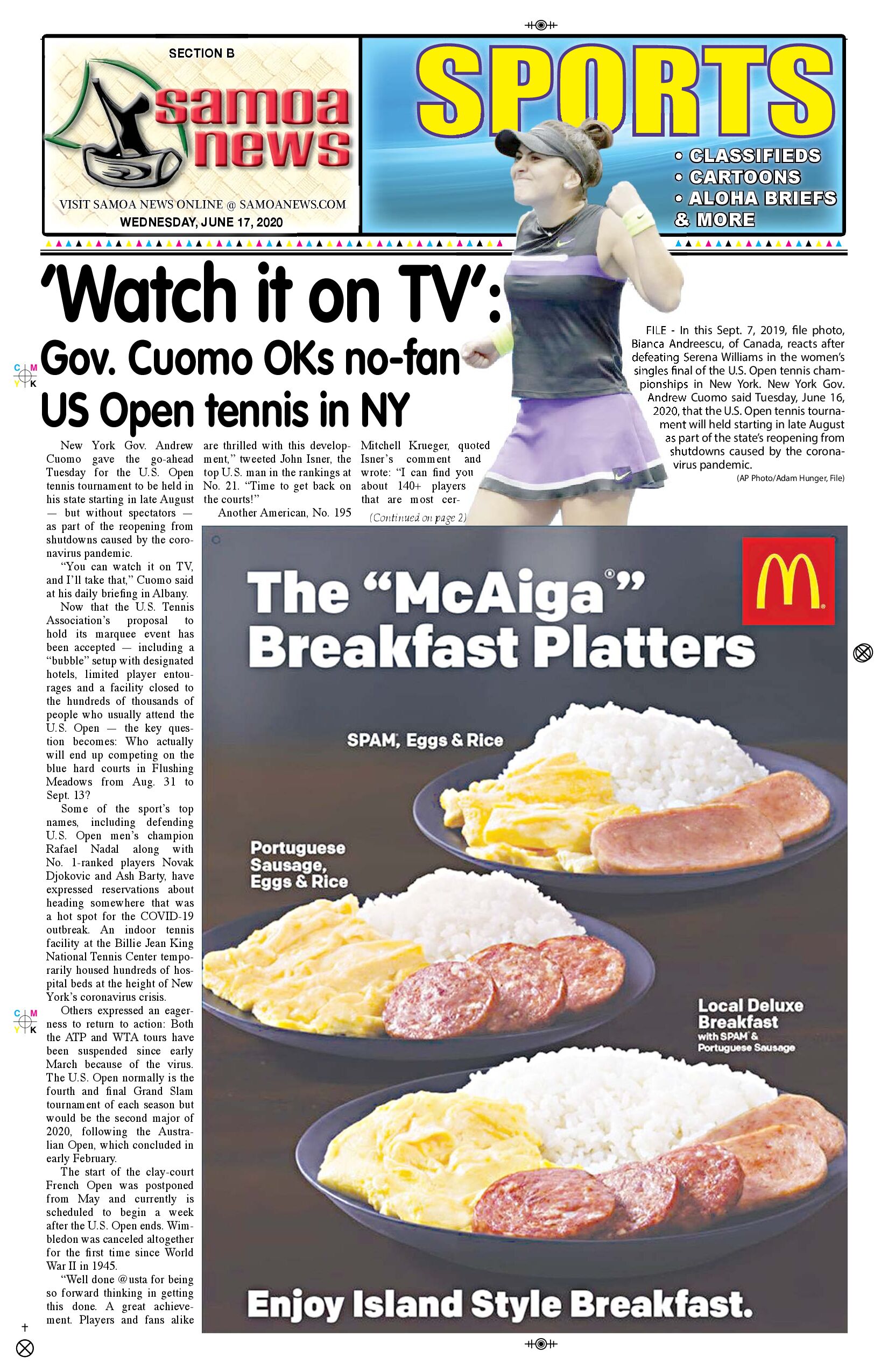 SN Sports Wednesday, June 17, 2020