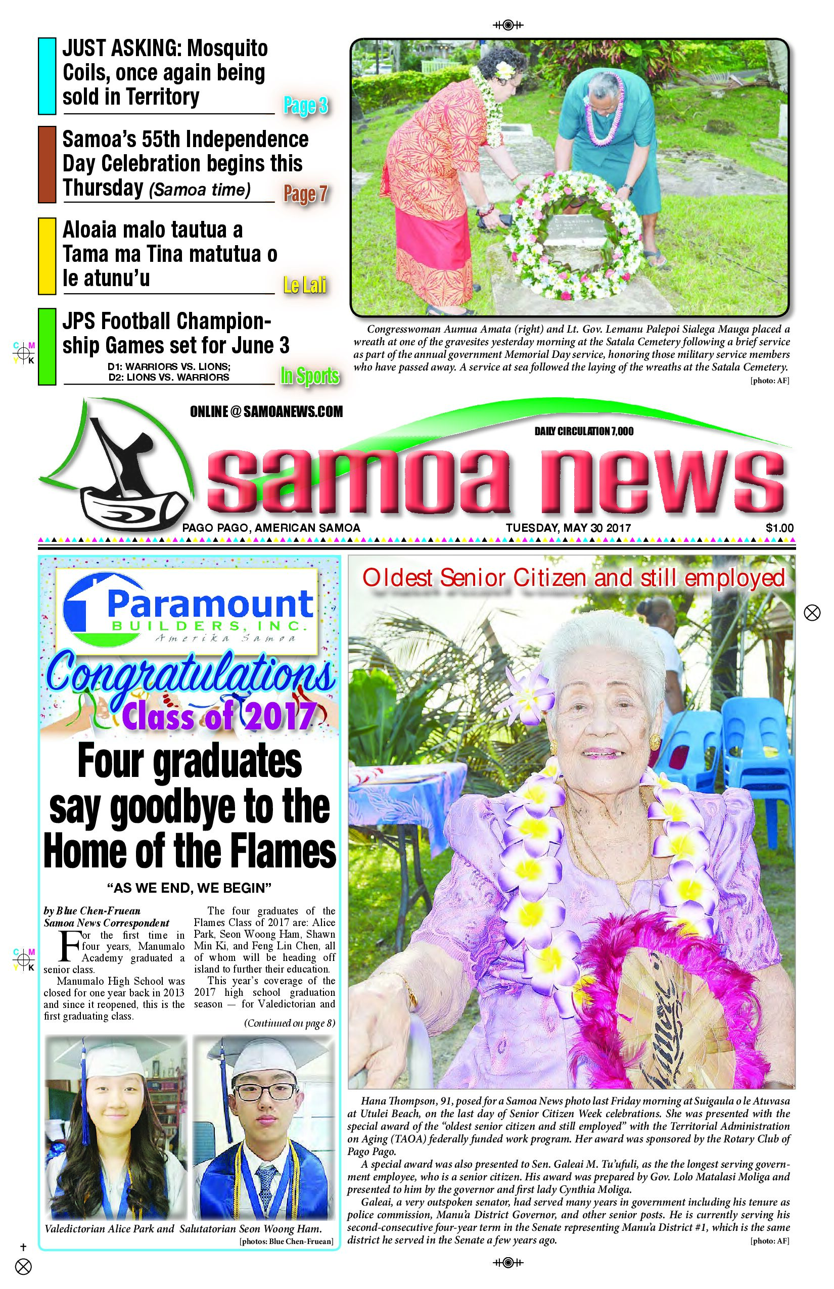 SN News Tuesday, May 30, 2017