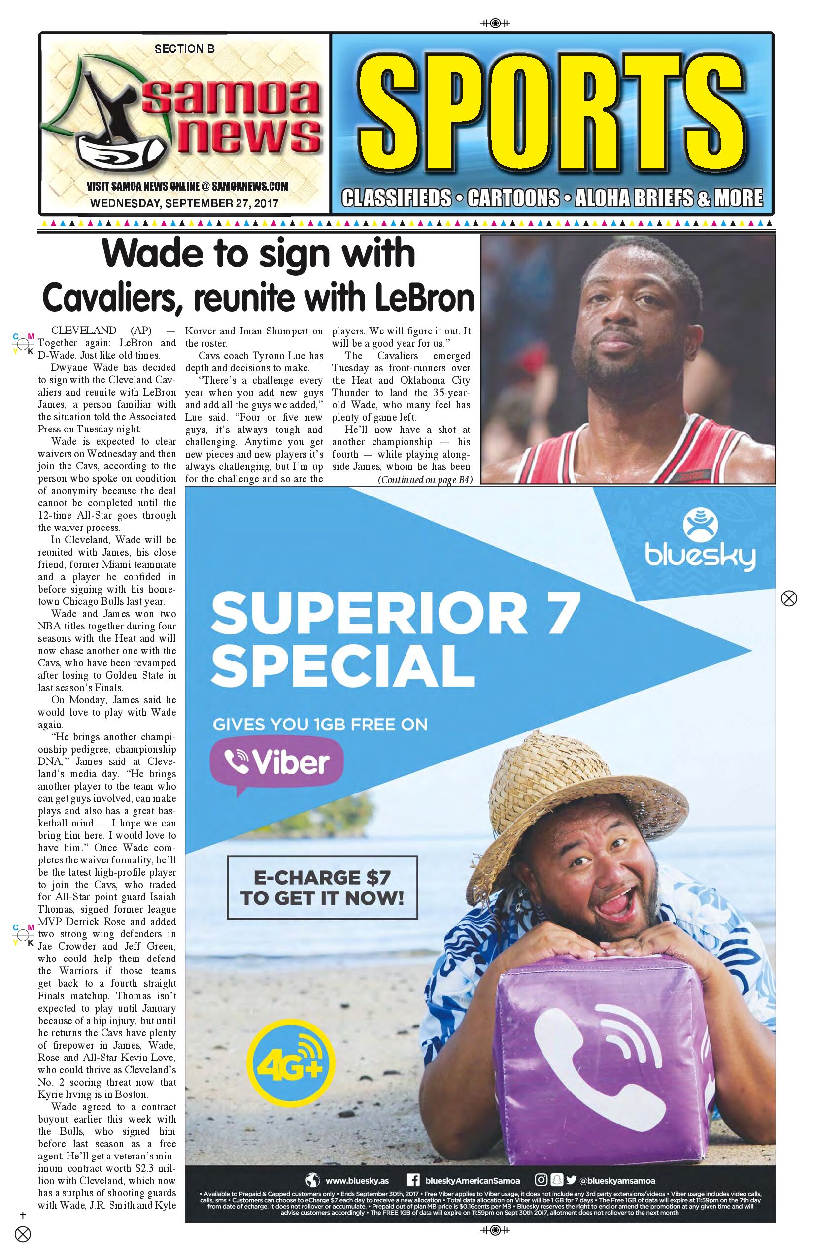 SN Sports Wednesday Sept. 27, 2017