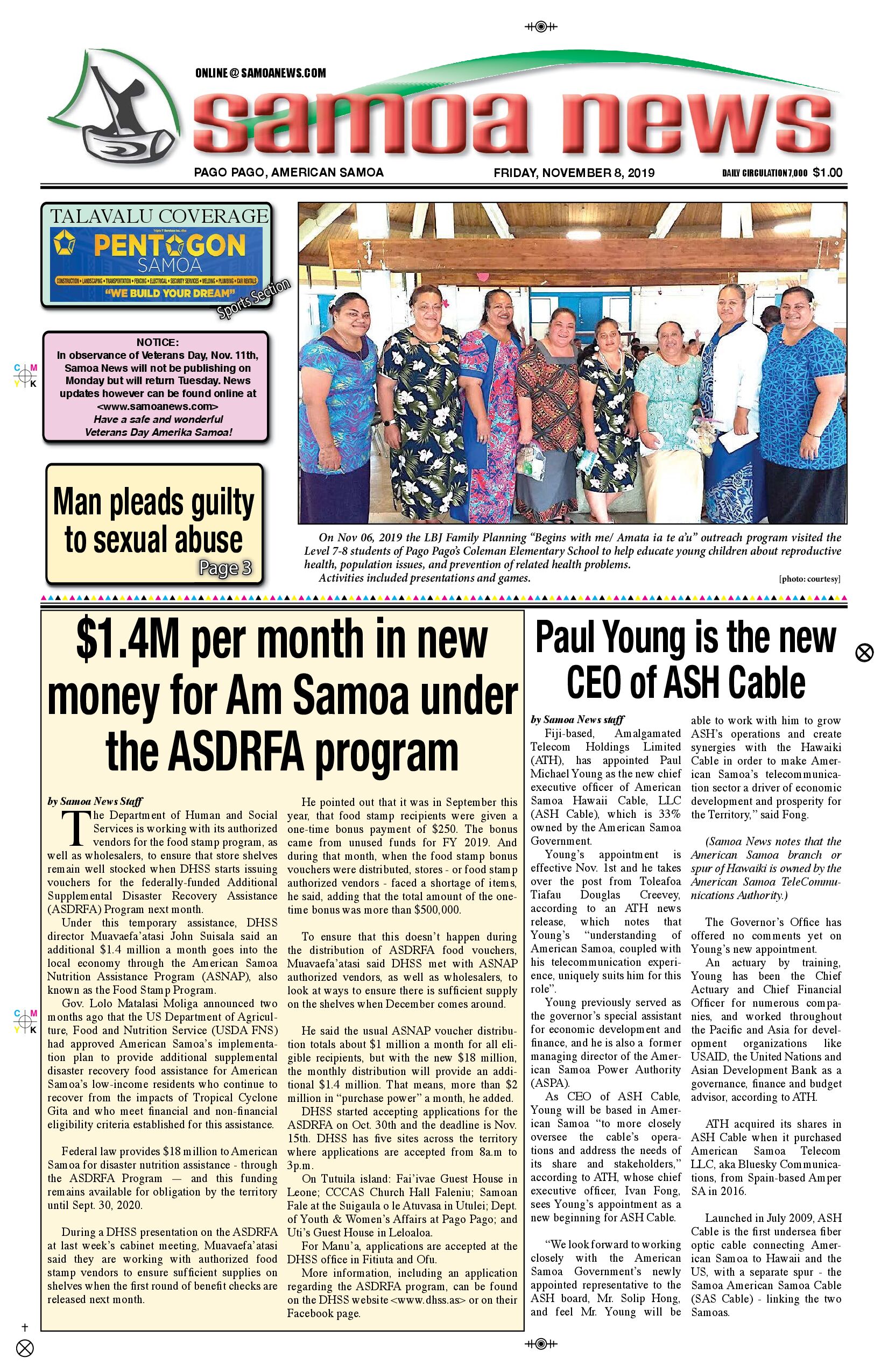 SN News Friday, November 08, 2019