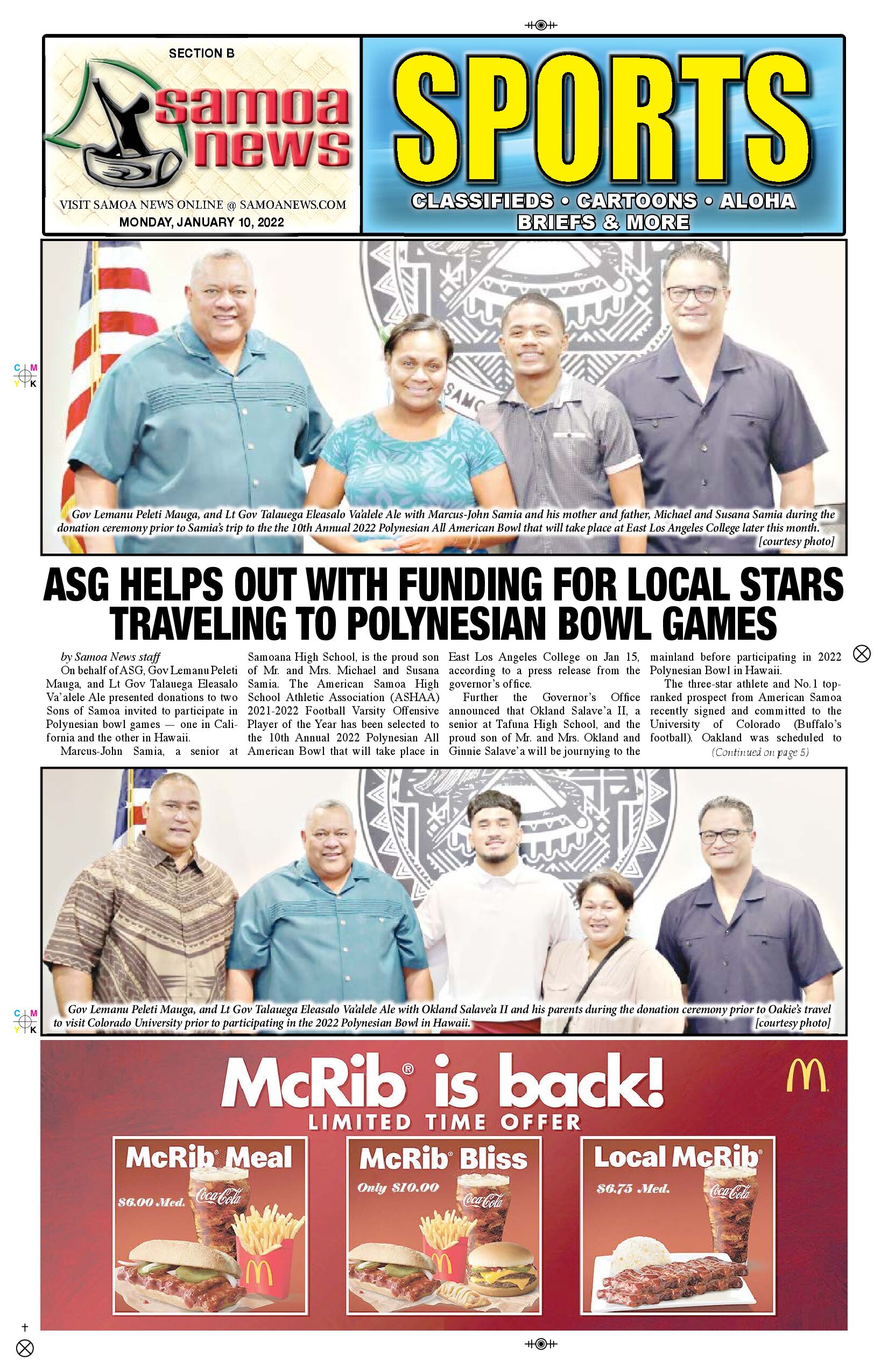 SN Sports Monday, January 10, 2022