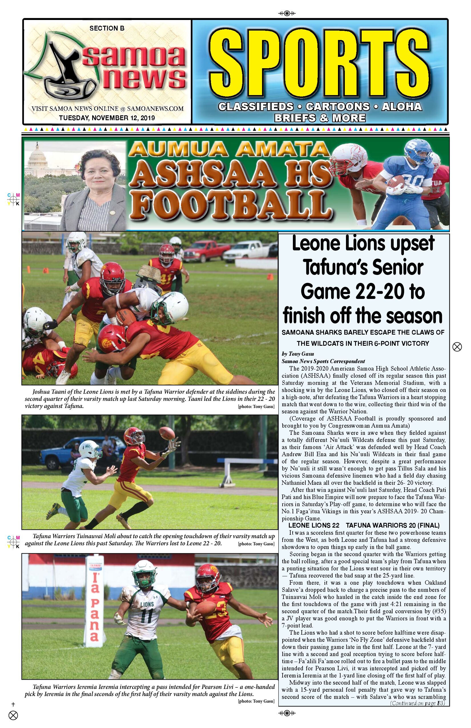 SN Sports Tuesday, November 12, 2019