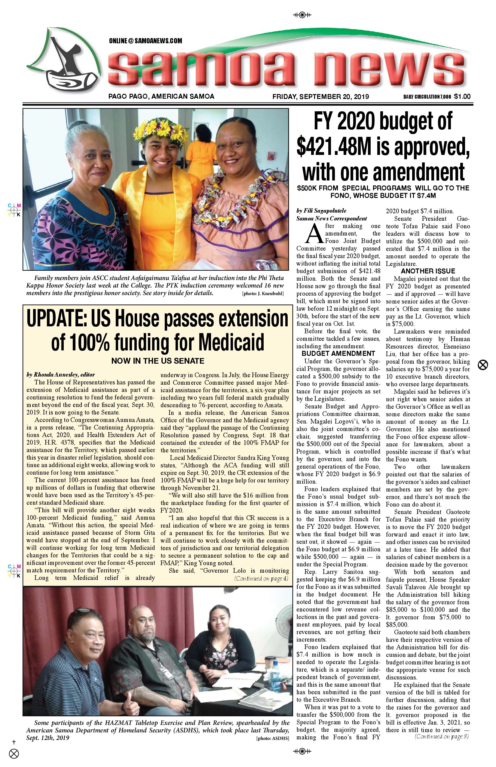 SN News Friday, September 20, 2019