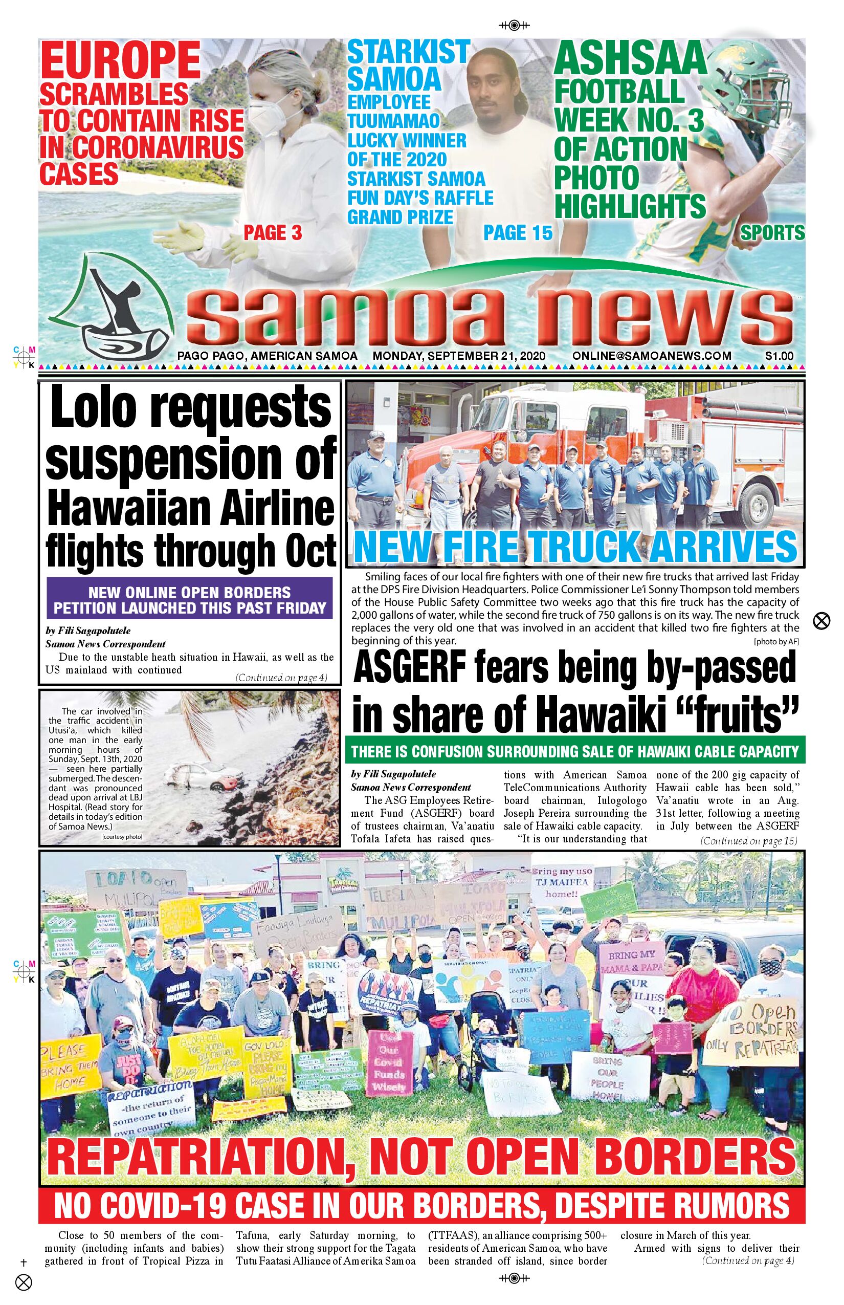 SN News Monday, Sept 21, 2020