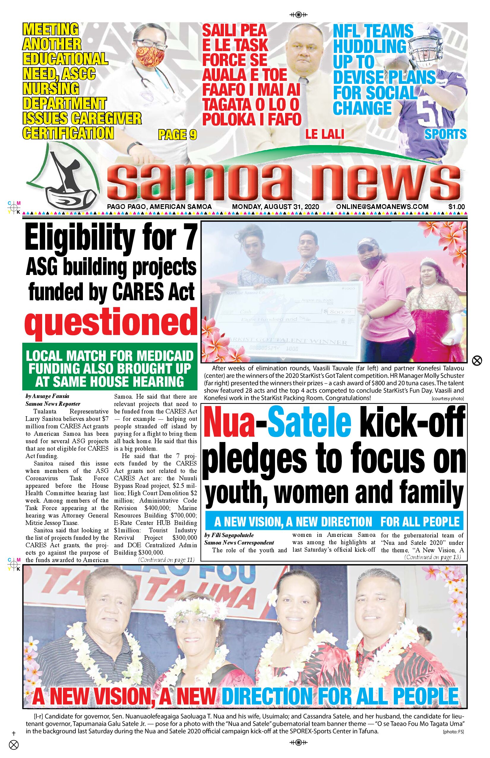 SN News Monday, Aug. 31, 2020