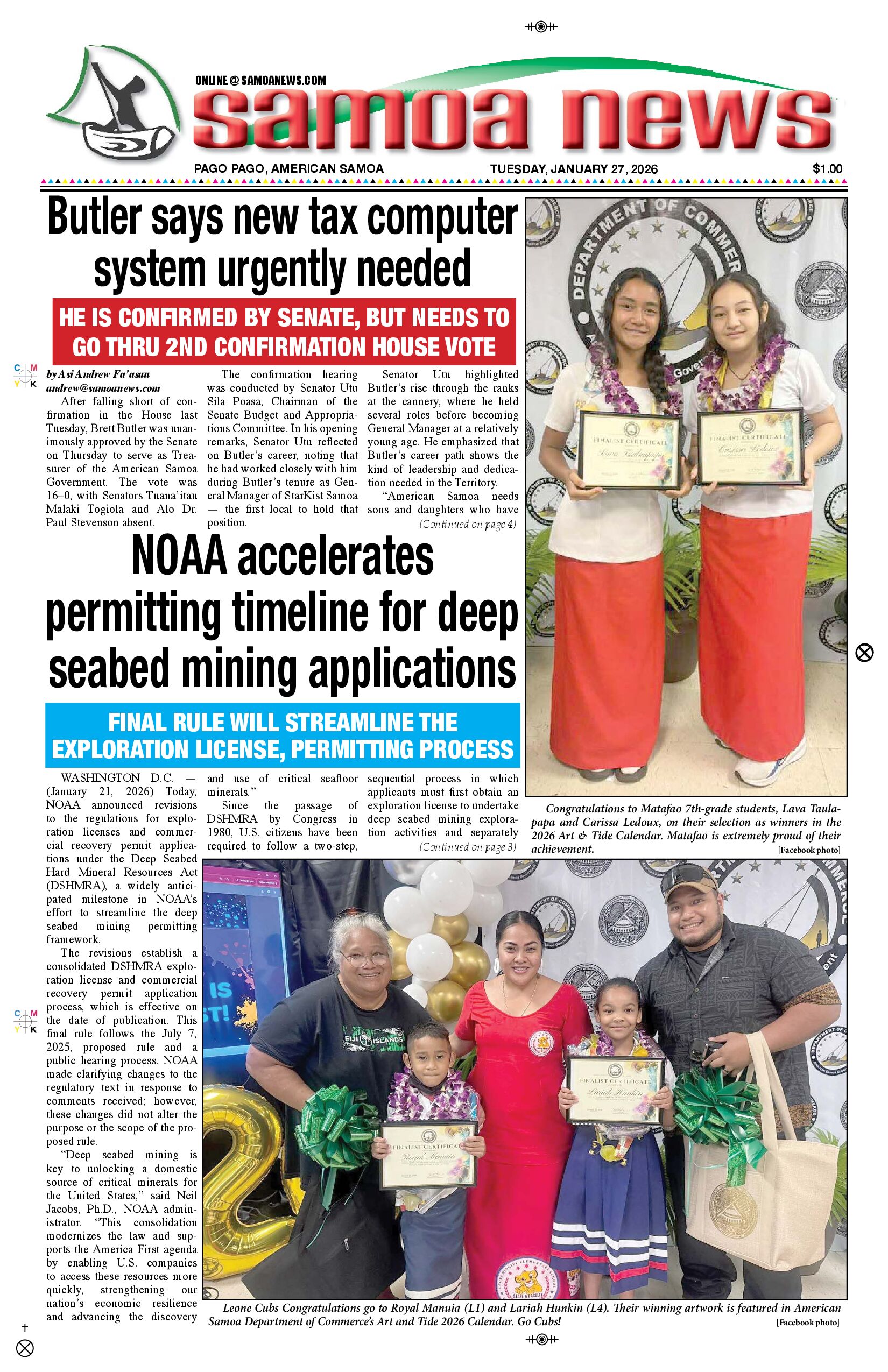 SN News Tuesday, January 27, 2026