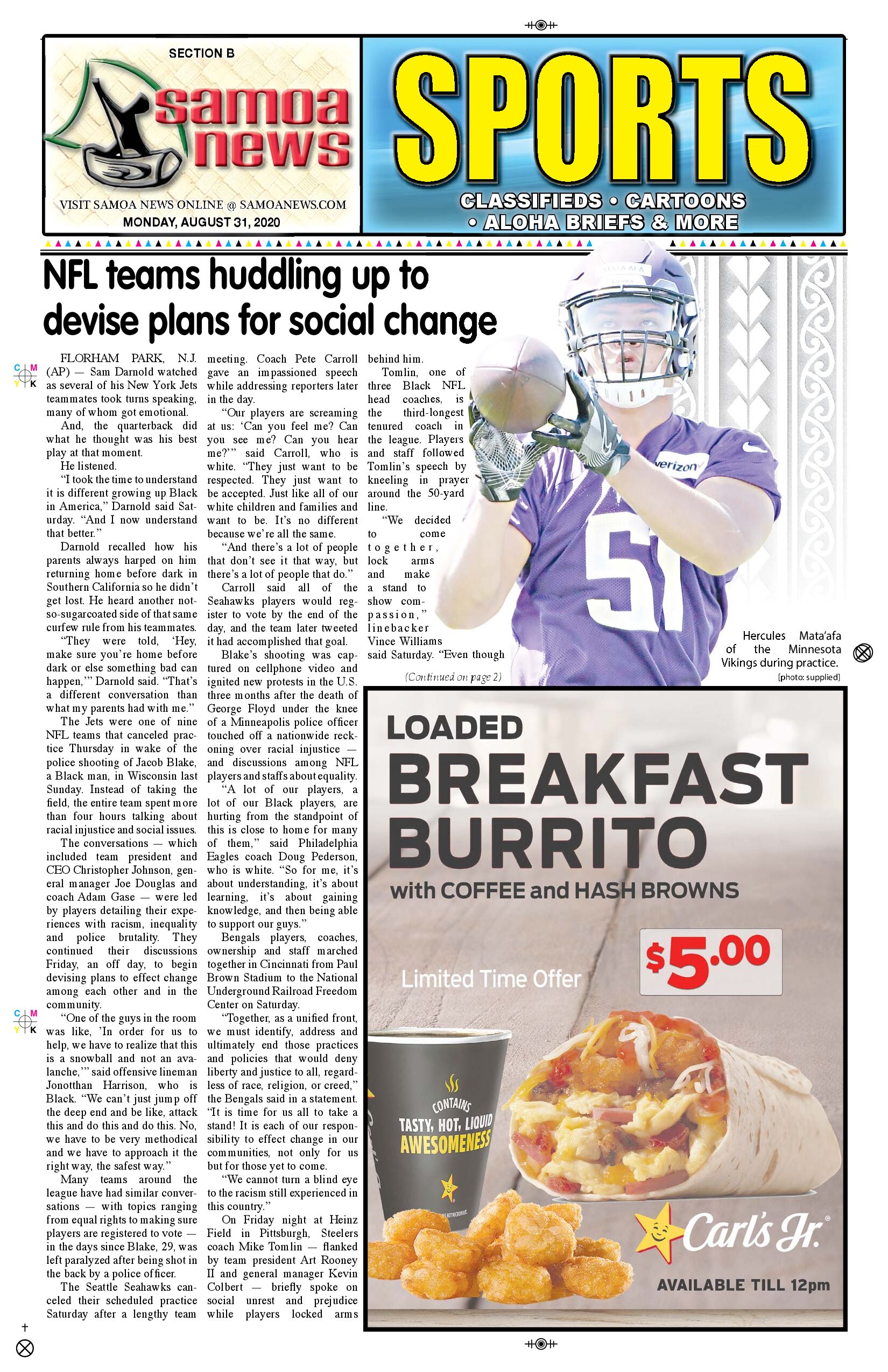 SN Sports Monday, Aug. 31, 2020