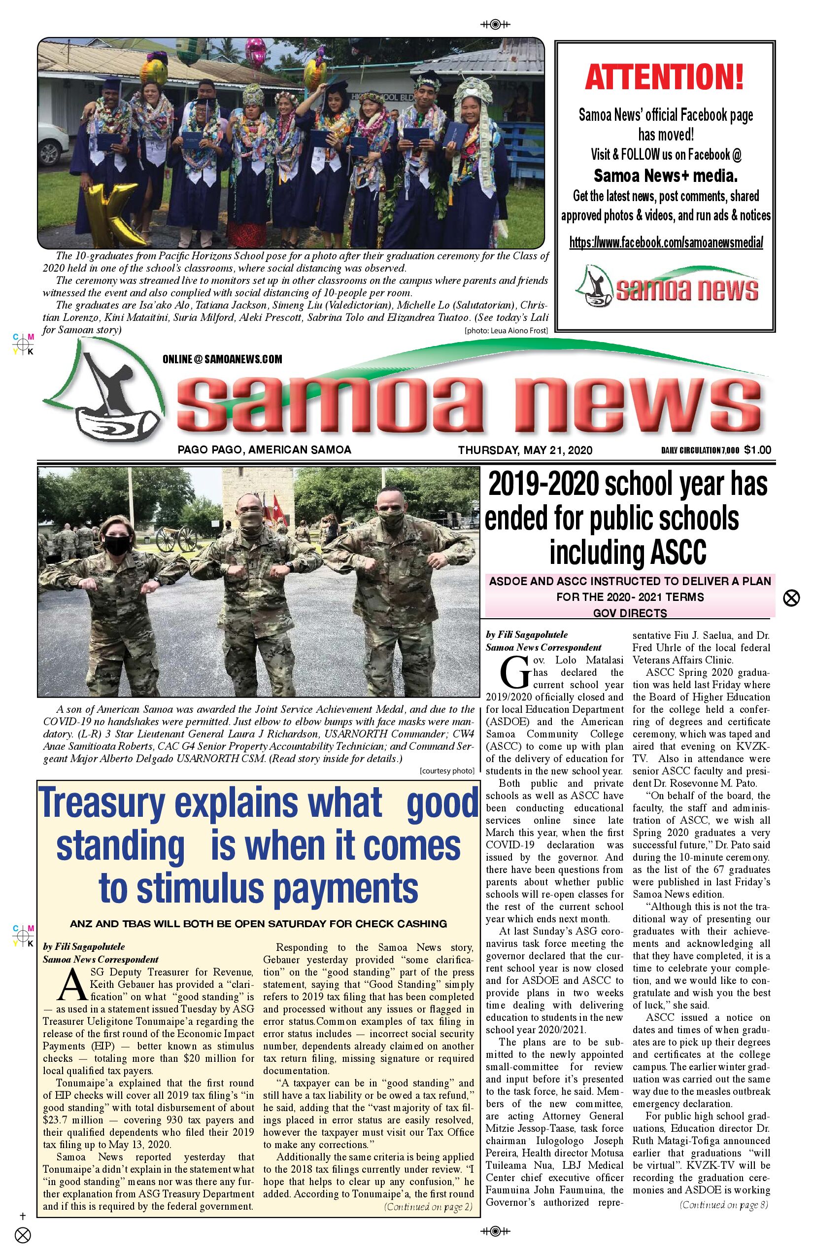 SN News Thursday, May 21,  2020