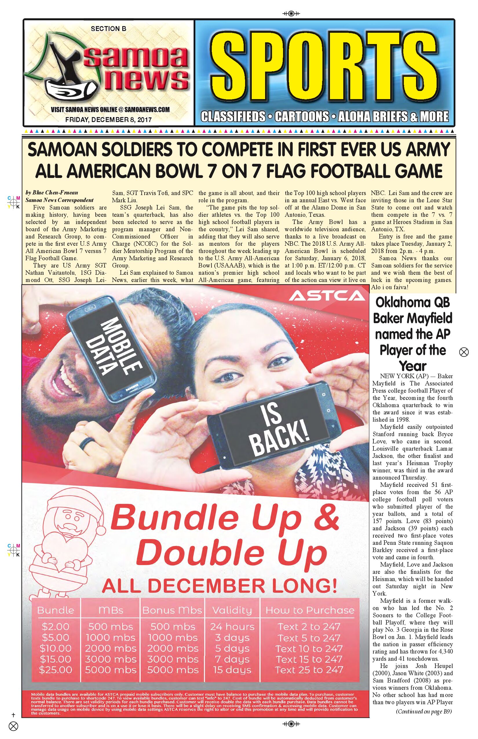 SN Sports Friday, Dec. 08, 2017