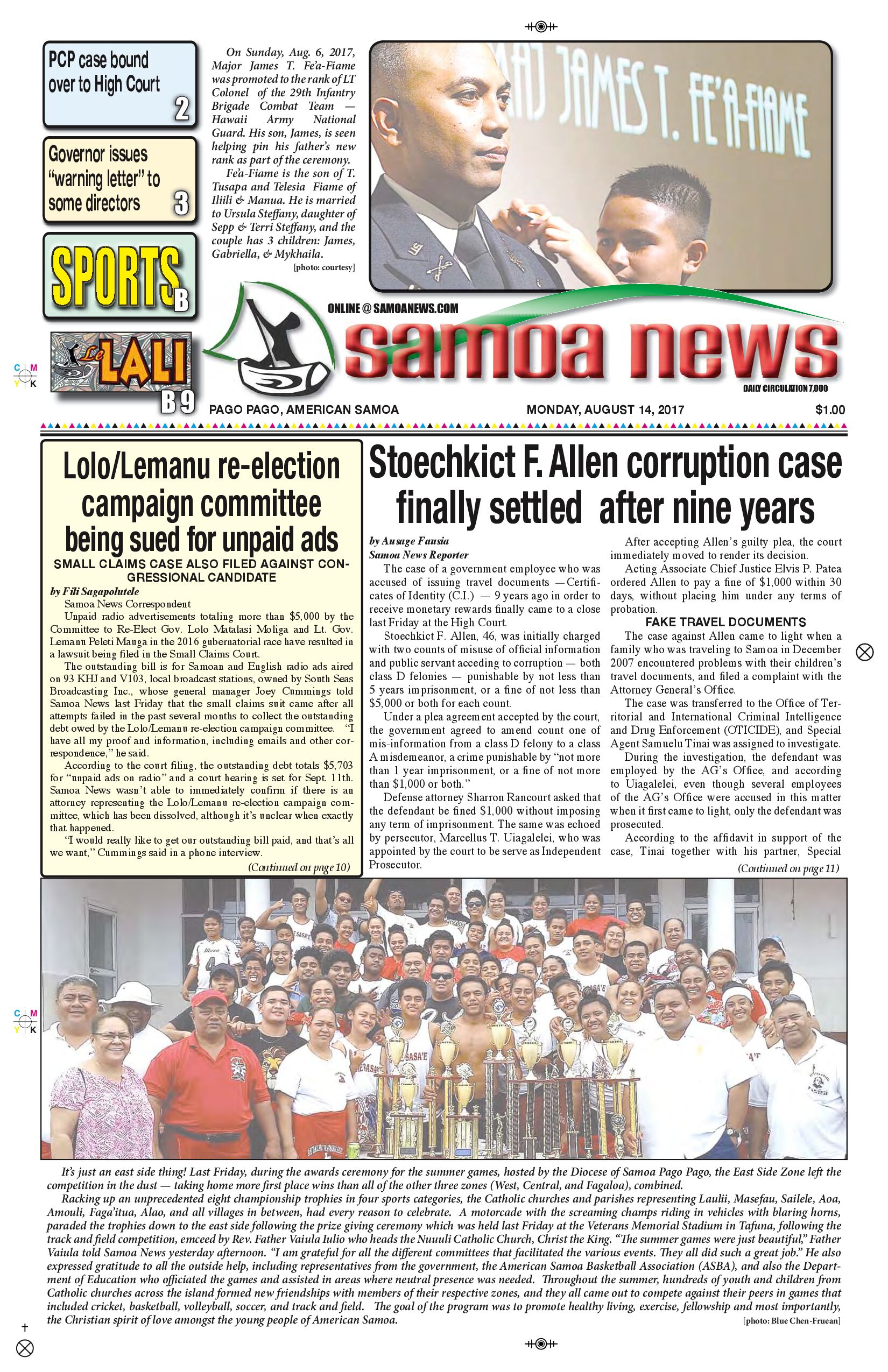 SN News Monday, Aug. 14, 2017