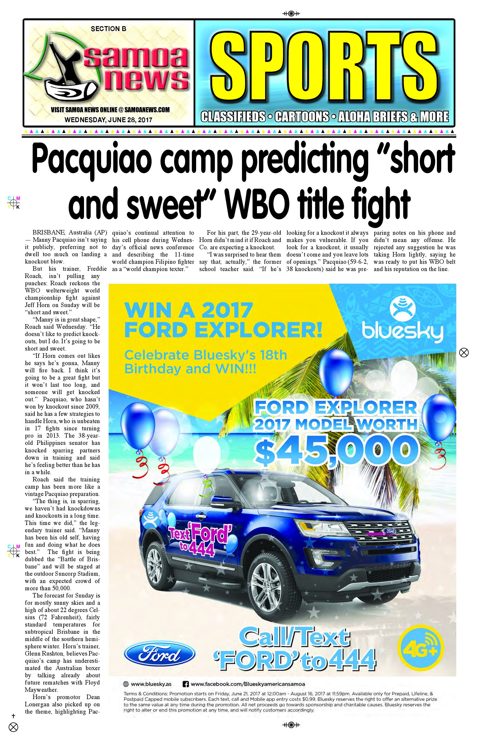 SN Sports Wednesday, June 28, 2017