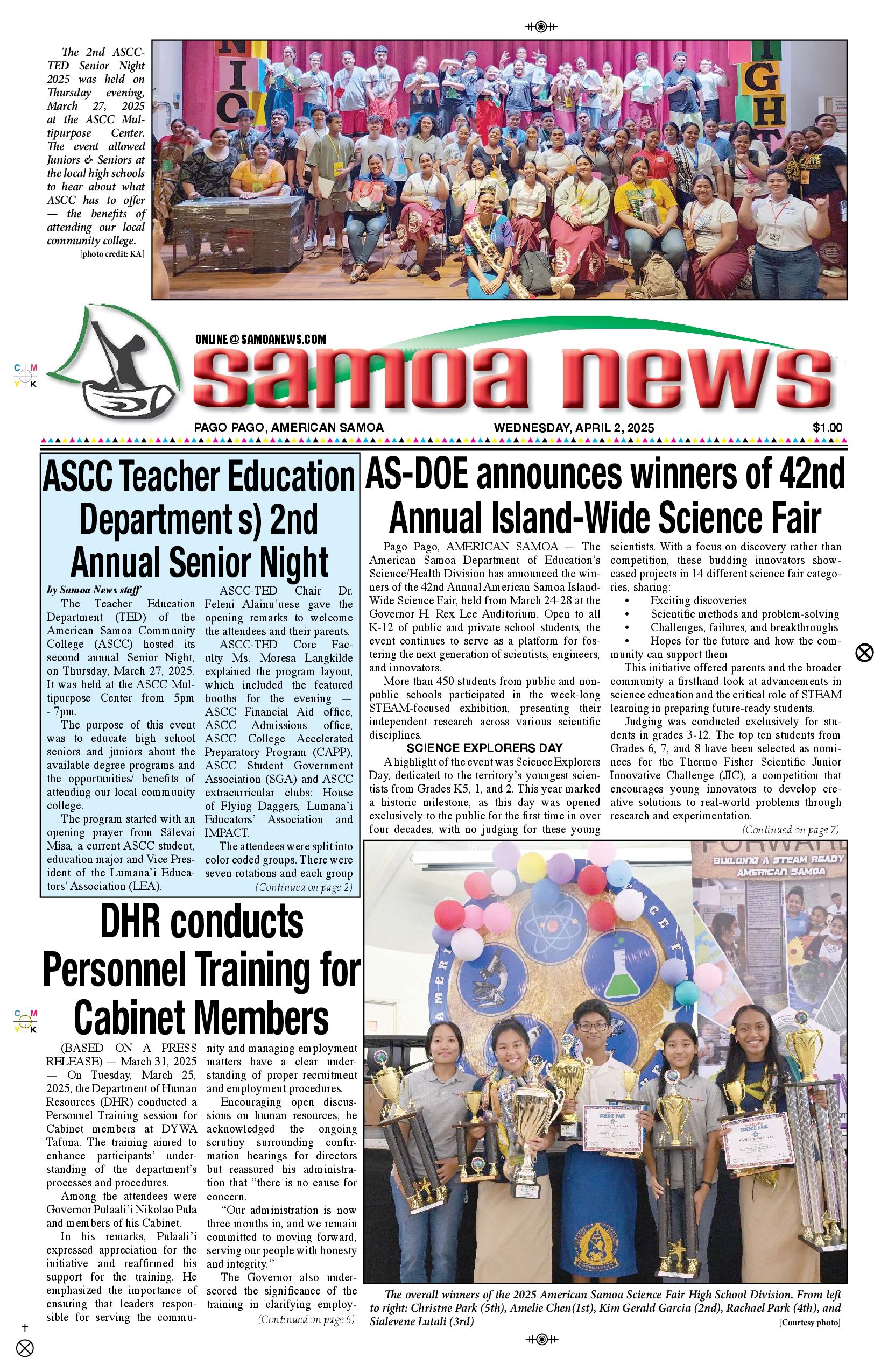 SN News Wednesday, April 02, 2025