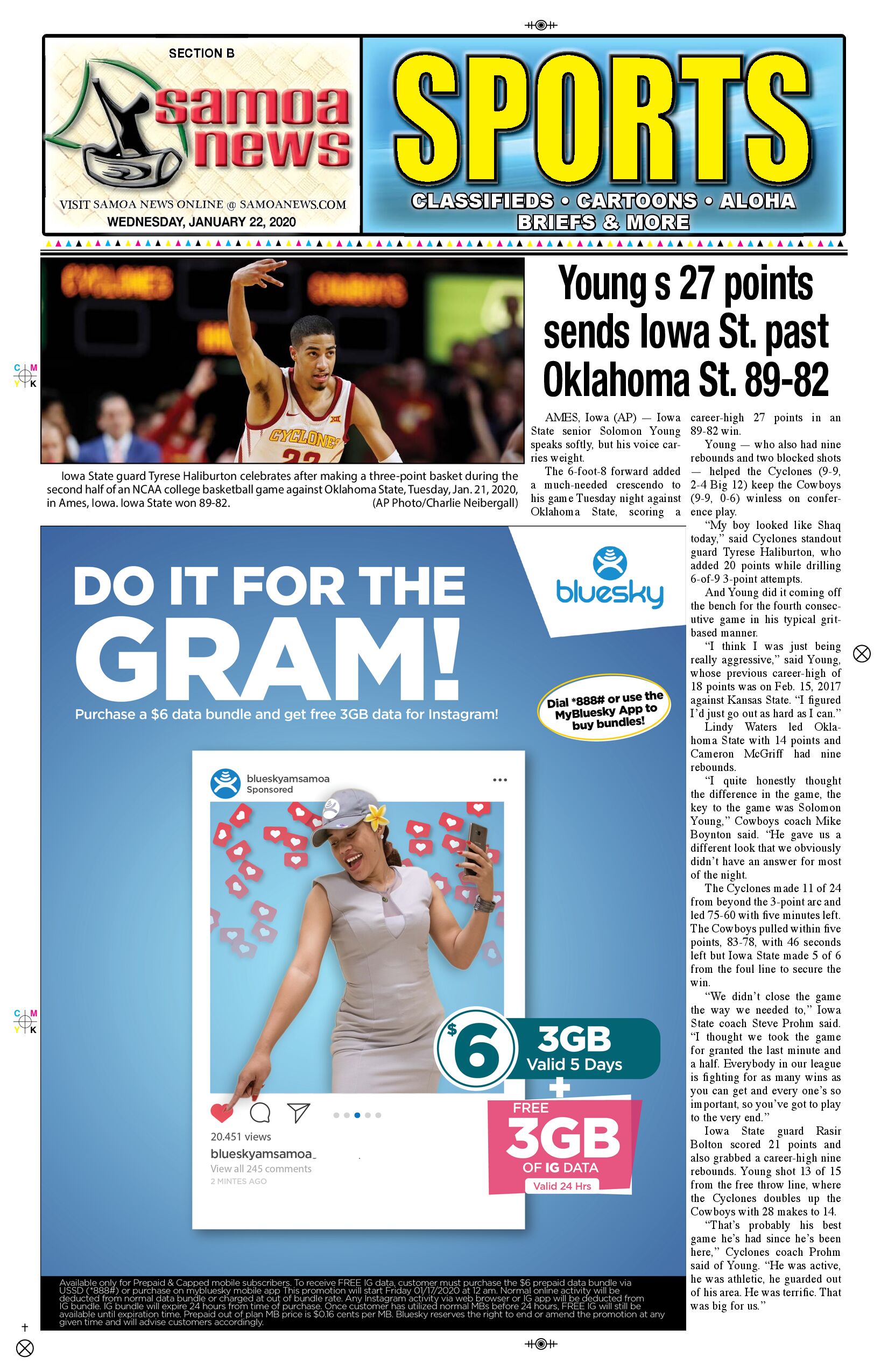 SN Sports Wednesday, January 22, 2020