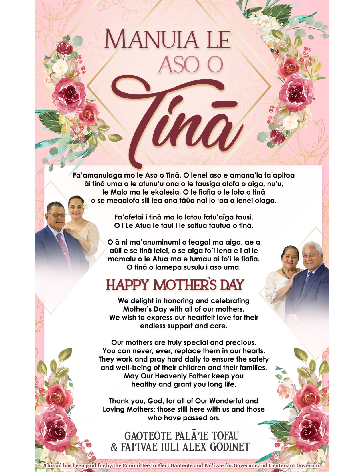 Gaoteote & Faiivae Mother's Day