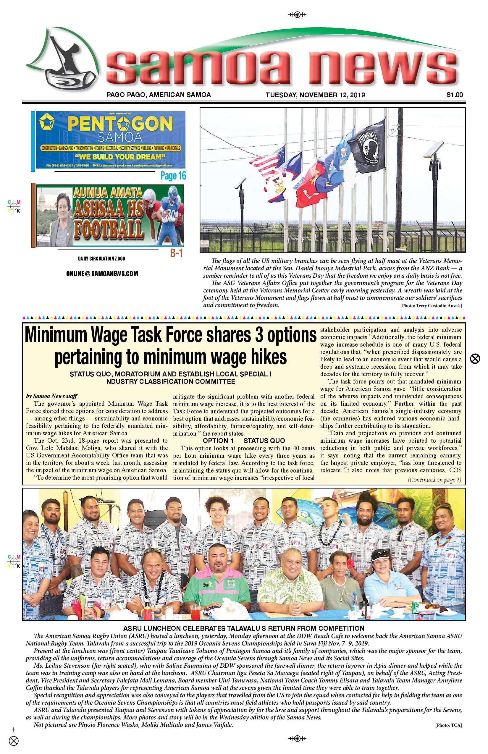 SN News Tuesday, November 12, 2019