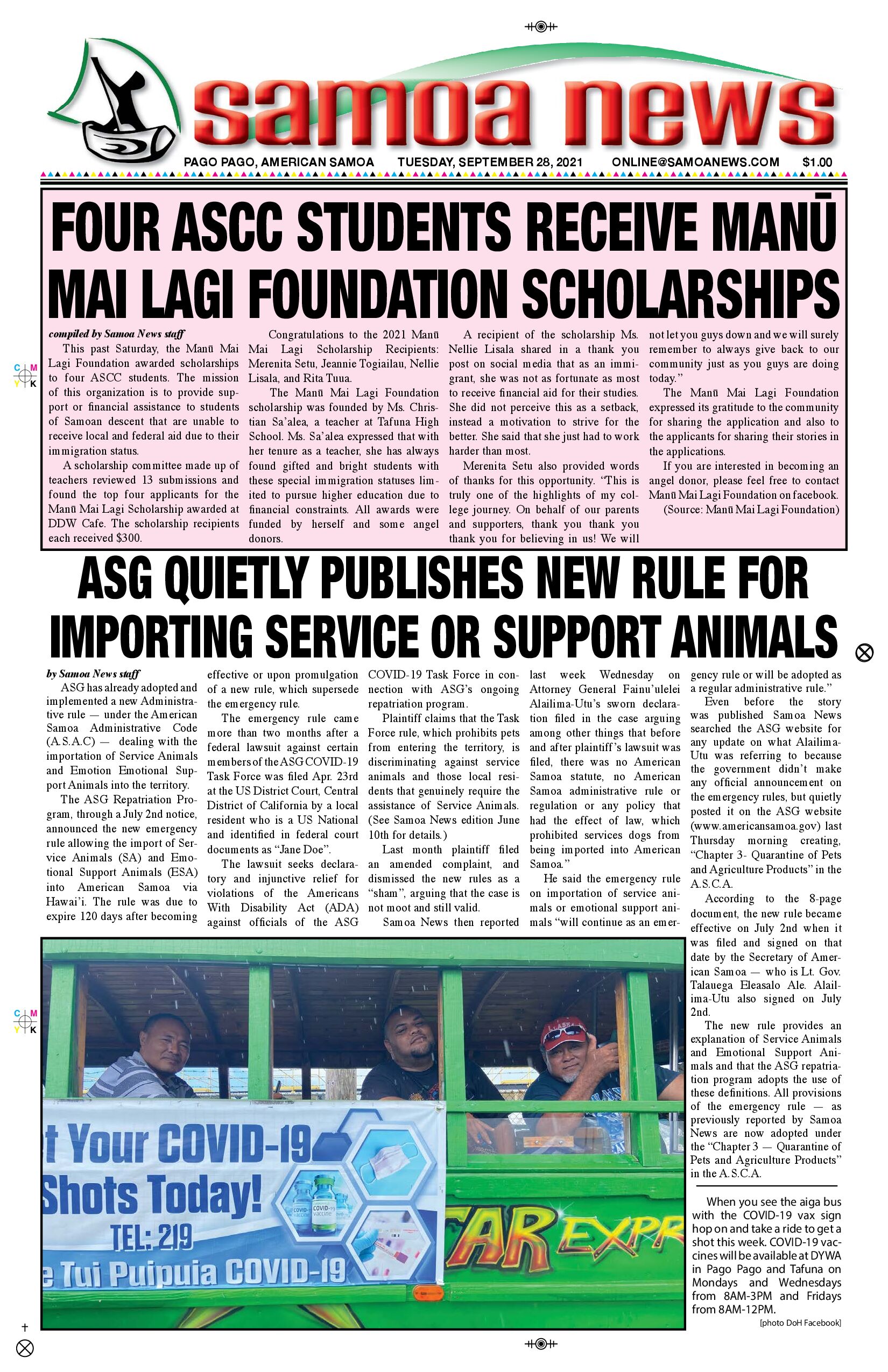 SN News Tuesday, September 28, 2021