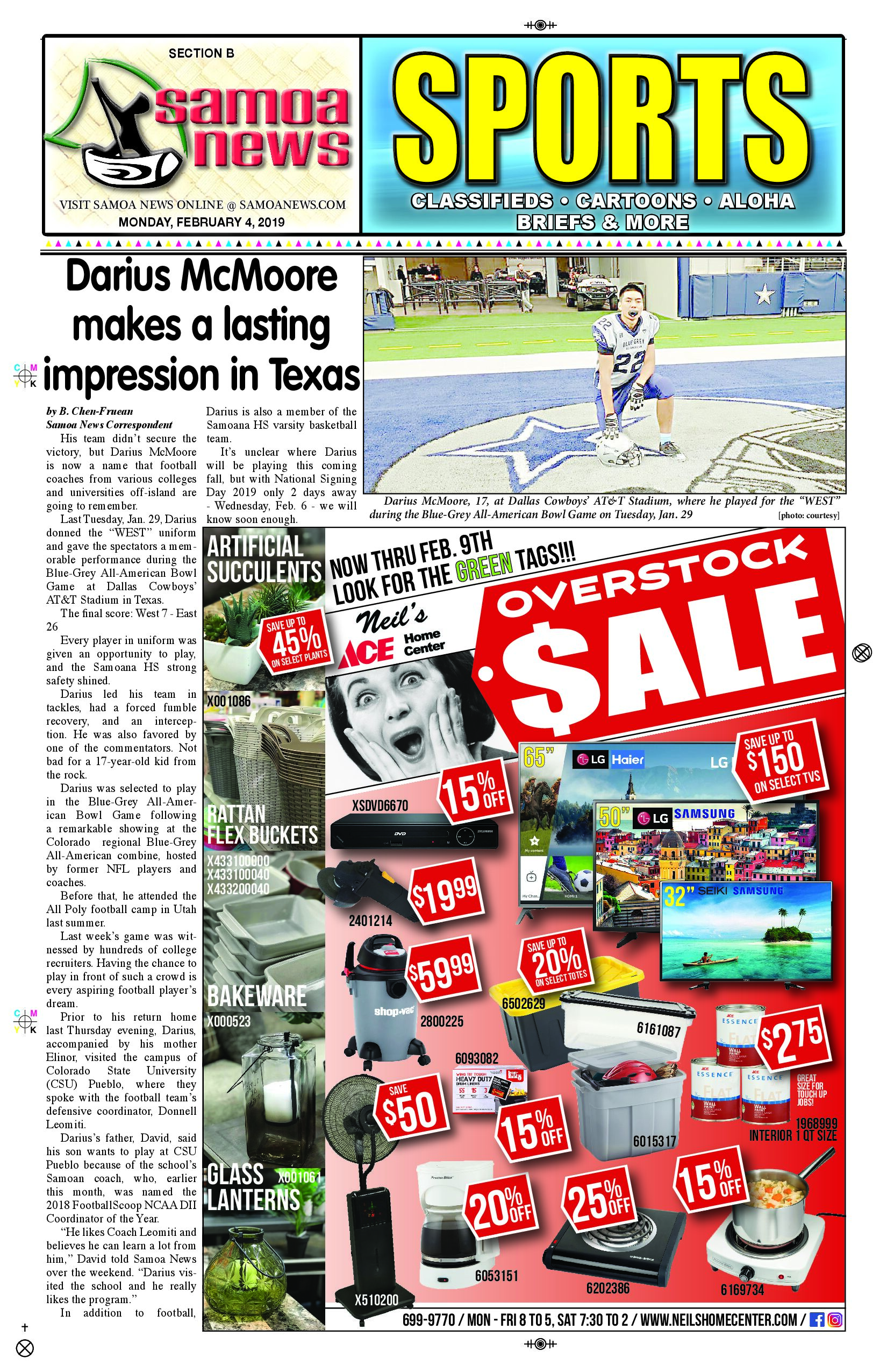 SN Sports Monday, February 04, 2019