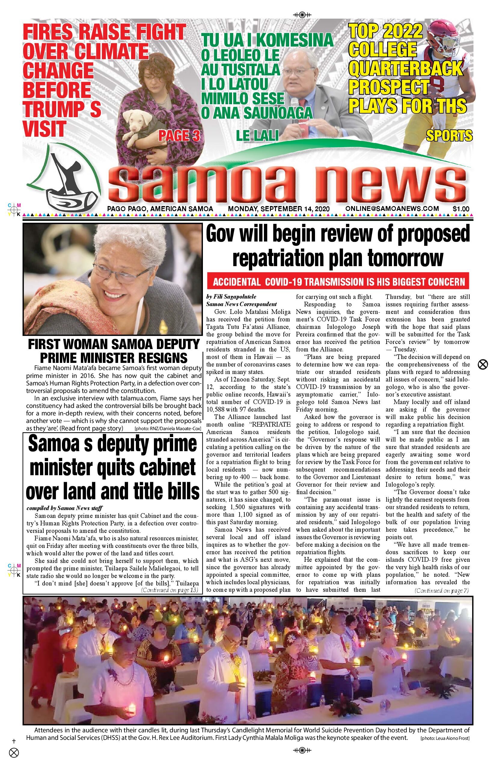 SN News Monday, Sept 14, 2020