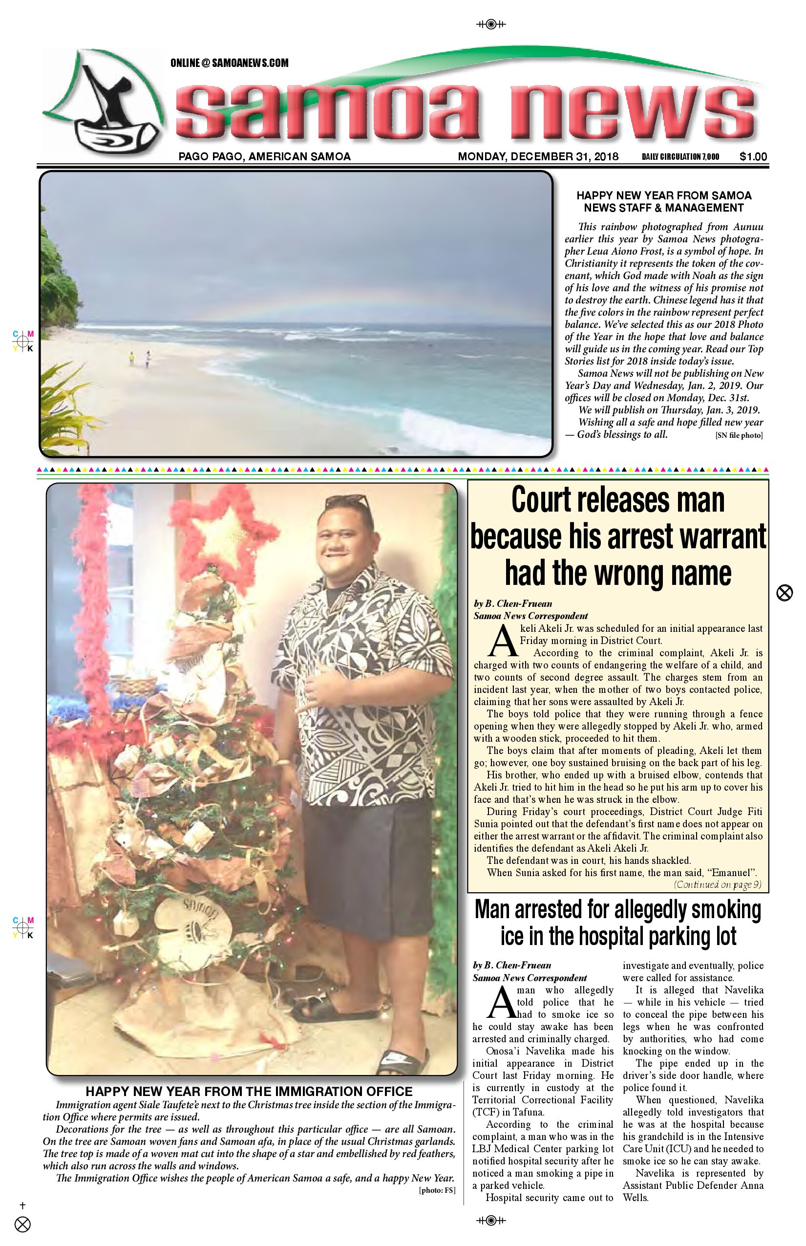 SN News Monday, December 31, 2018