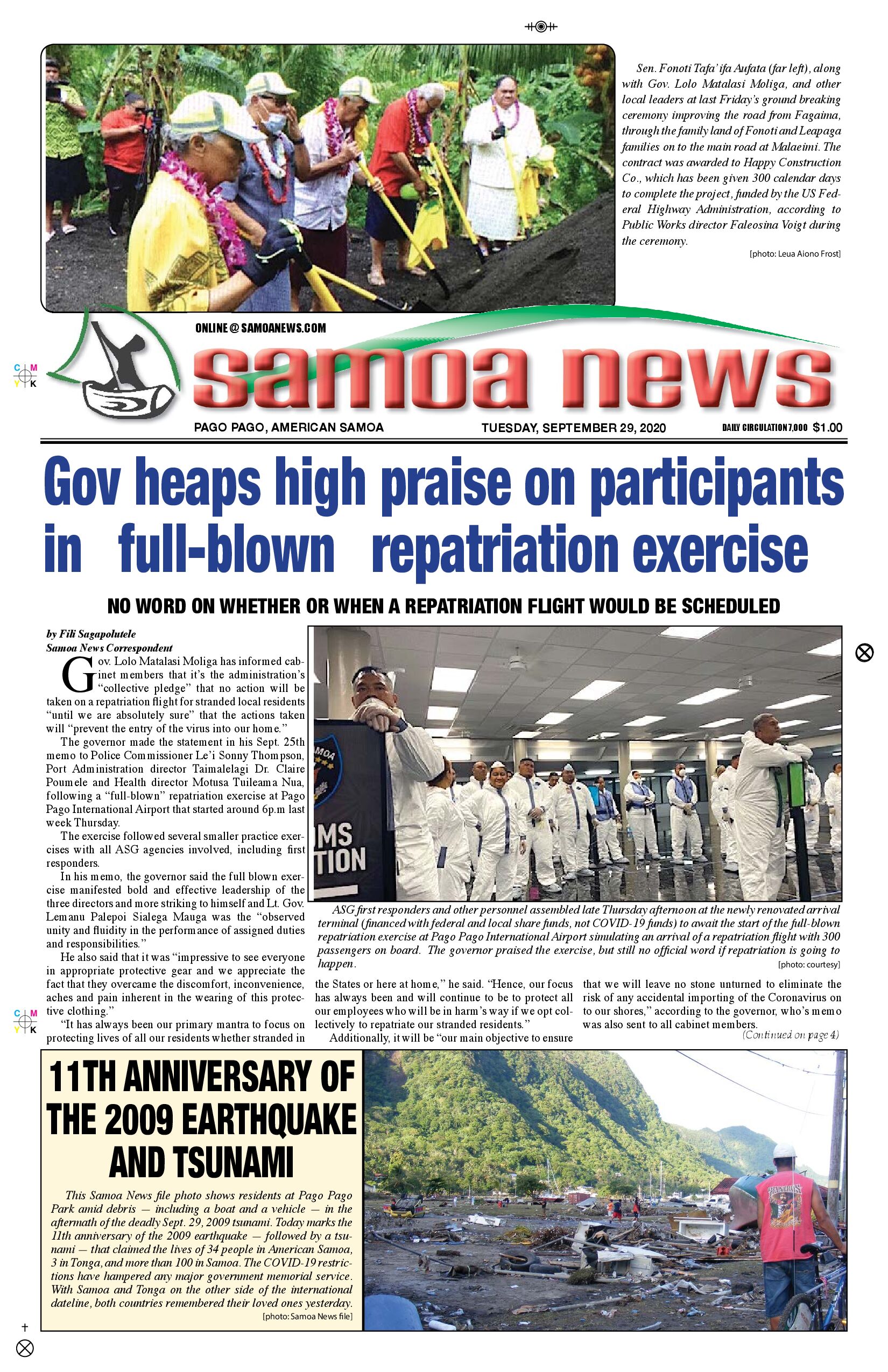 SN News Tuesday, Sept 29, 2020