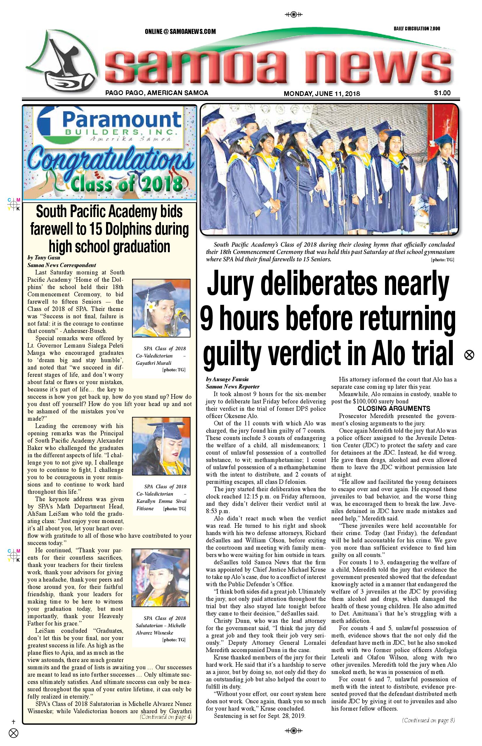 SN News Monday, June 11, 2018