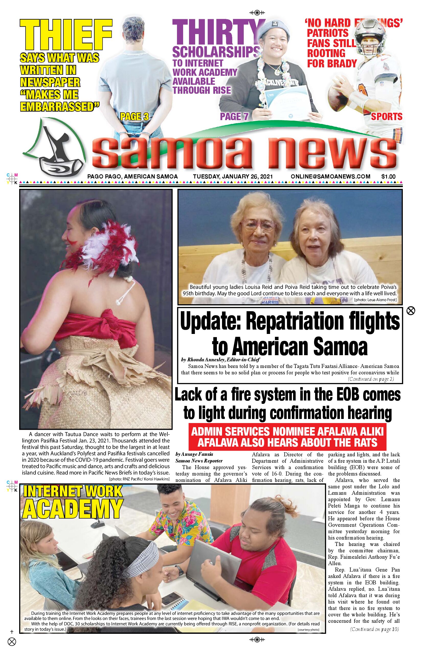 SN News Tuesday, Jan. 26, 2021