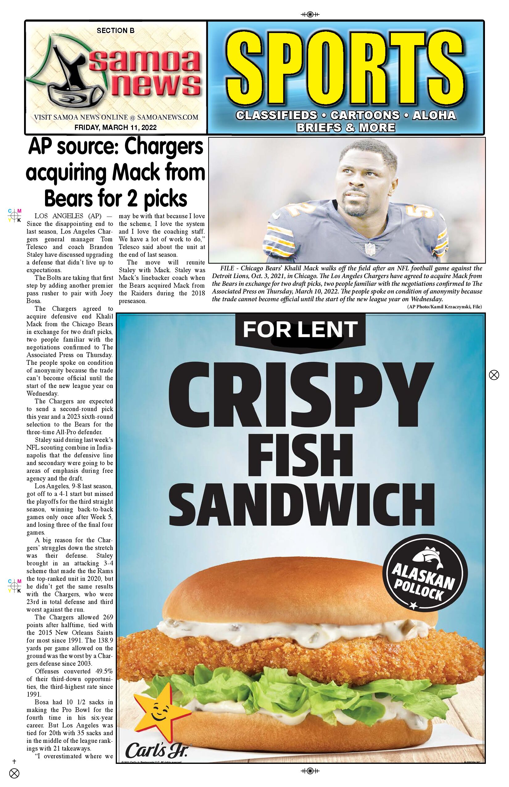 SN Sports Friday, March 11, 2022