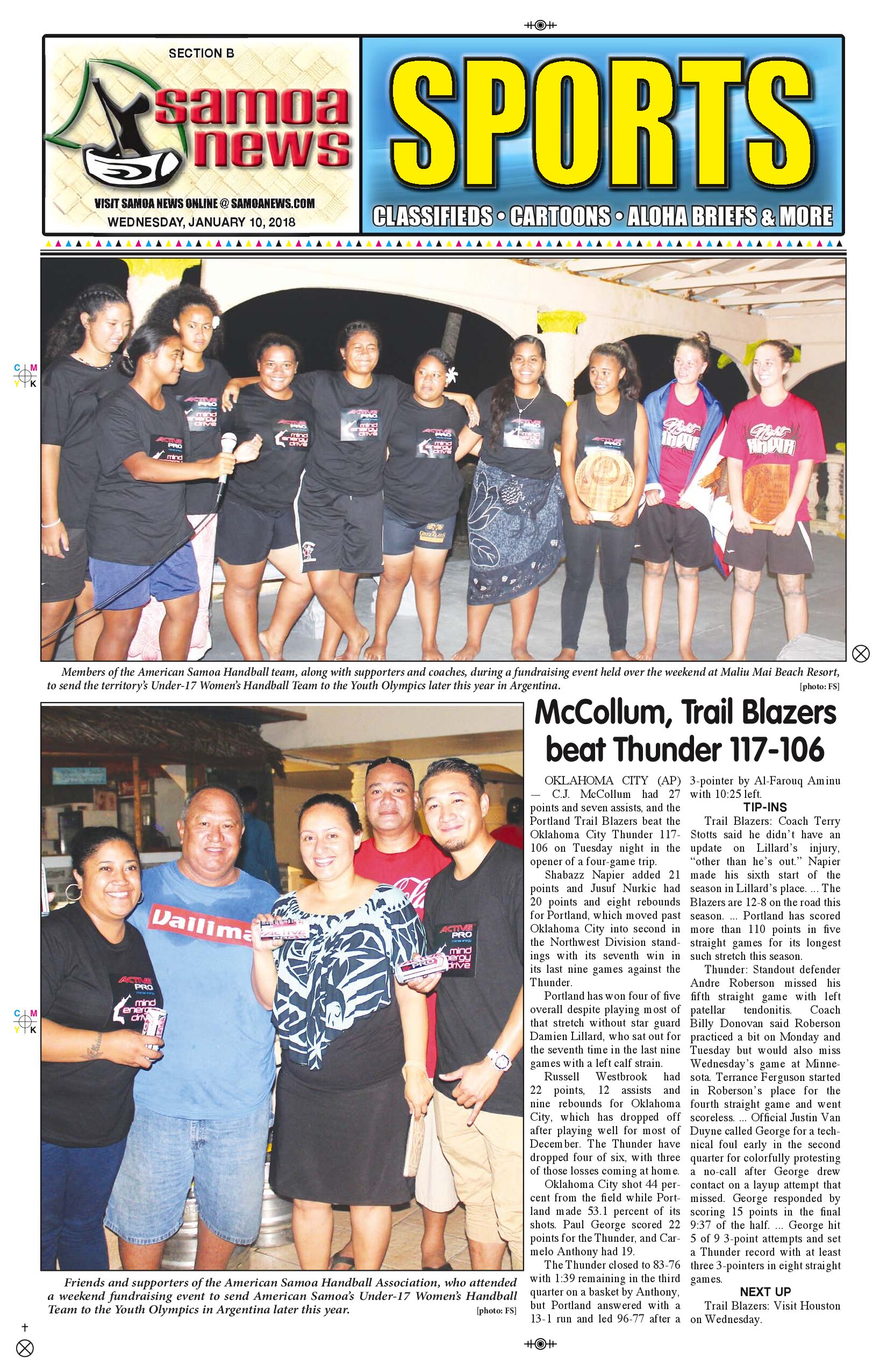 SN Sports Wednesday Jan. 10, 2018