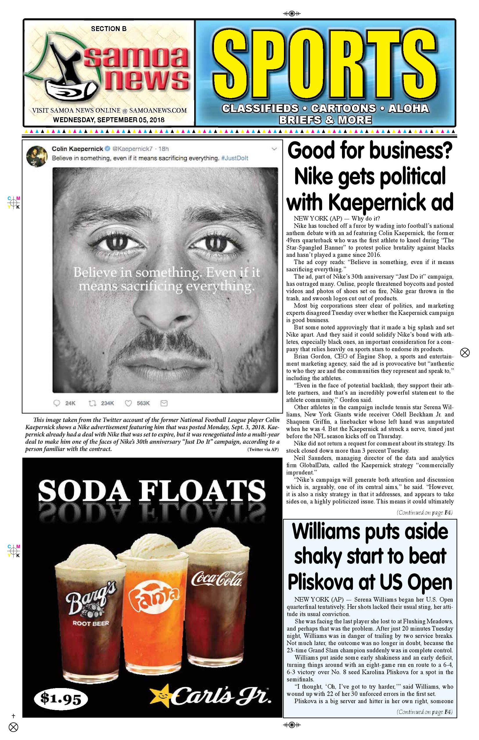 SN Sports Wednesday, Setember 05, 2018