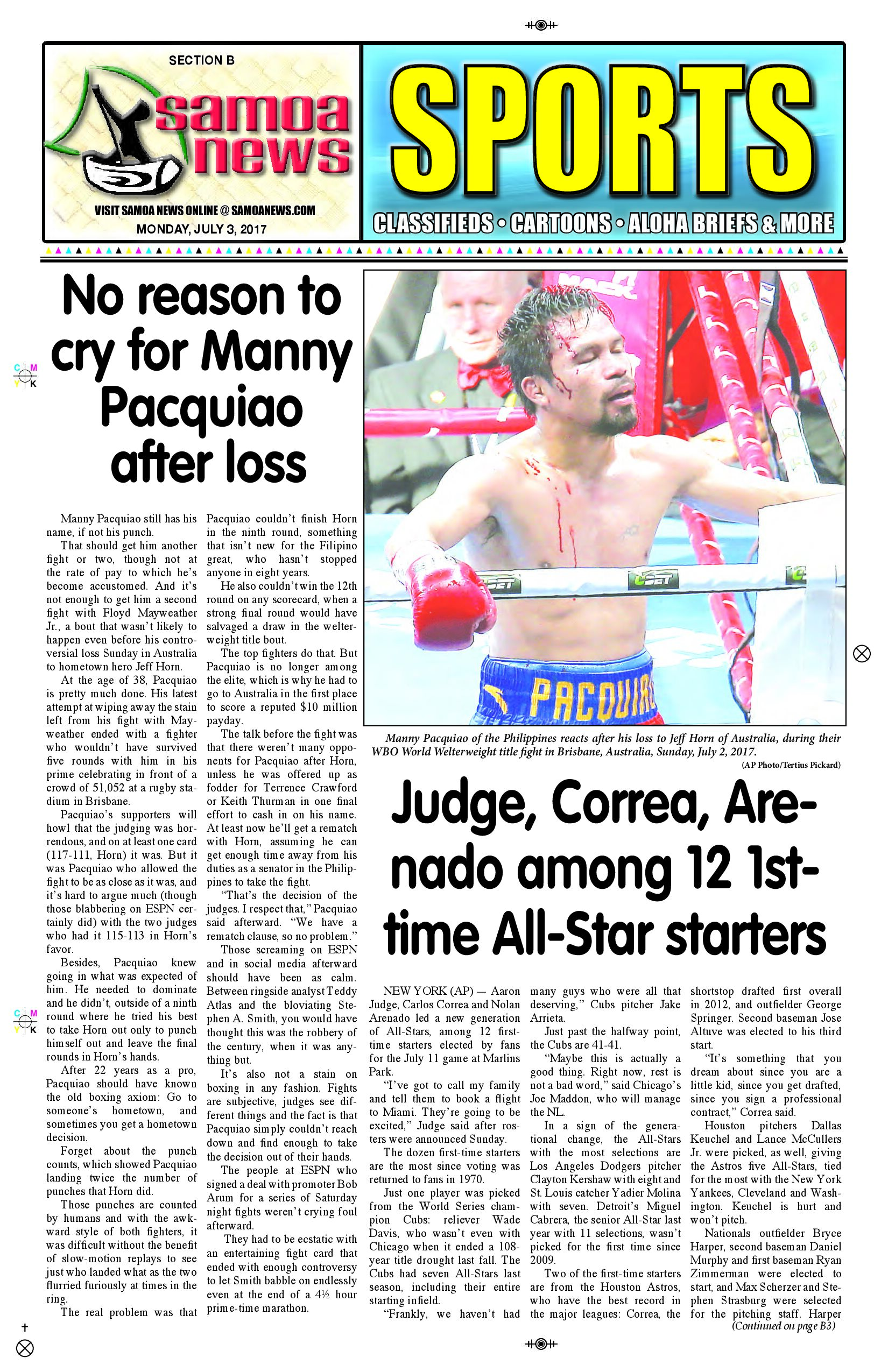 SN Sports Monday, July 03, 2017